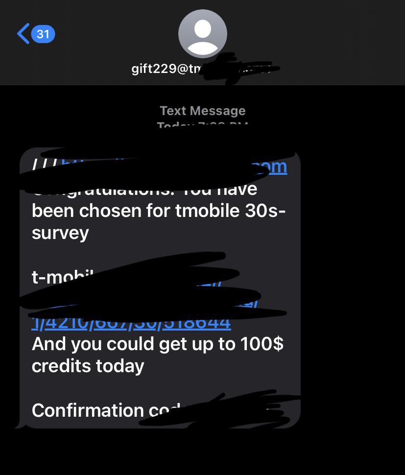 is anyone else getting texts like this? im a metro user so i wanted to see if anyone else is
