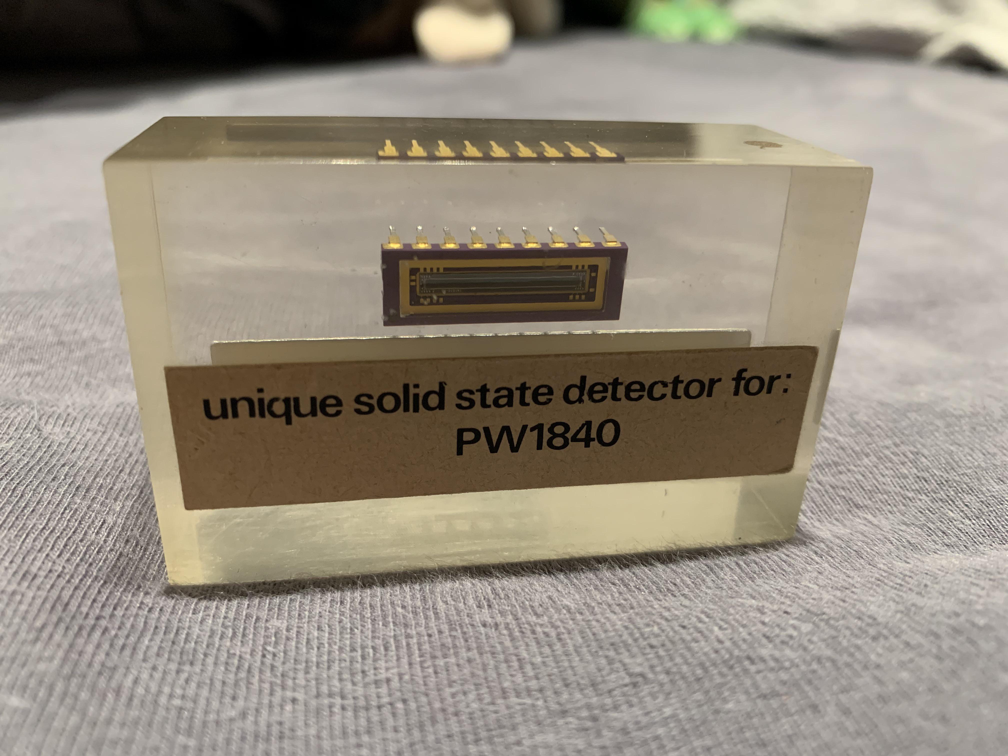 This acrylic encased chip which I found in a thrift shop. r