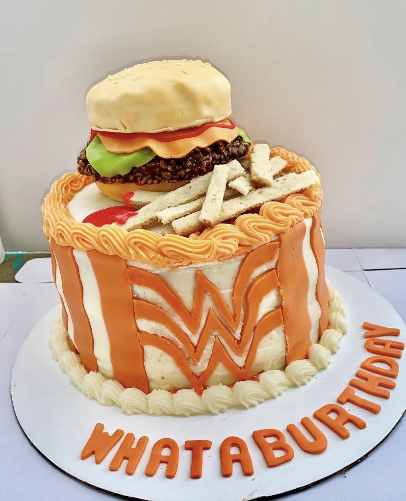 I made a whataburger cake r/Baking