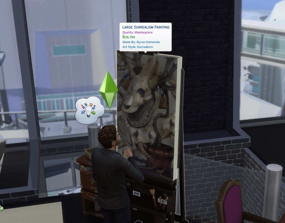 My sims most disturbing painting turned out to be a masterpiece r/Sims4