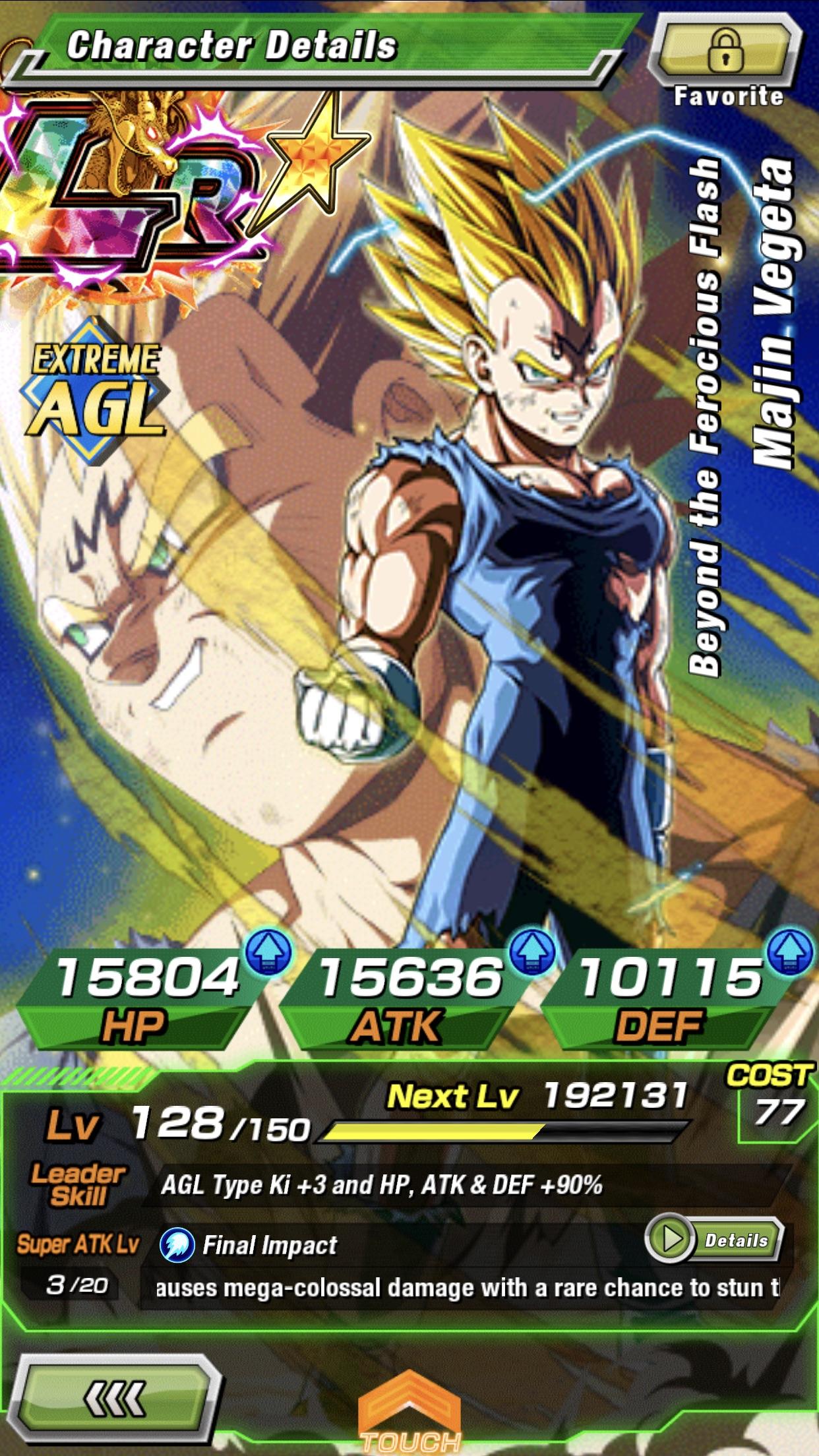 After grinding for those awakening medals I finally have LR majin