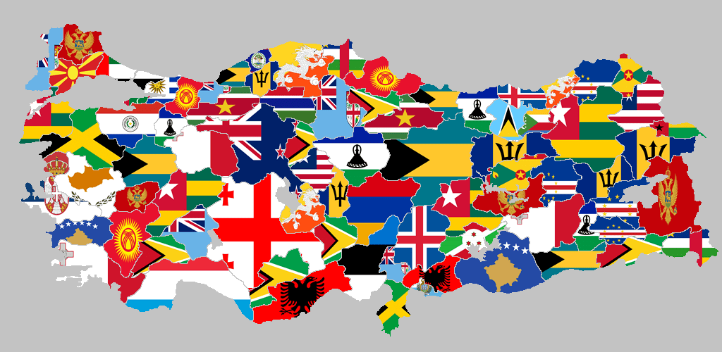 A map of the GDPs (PPP) of Turkey's provinces, demonstrated with their