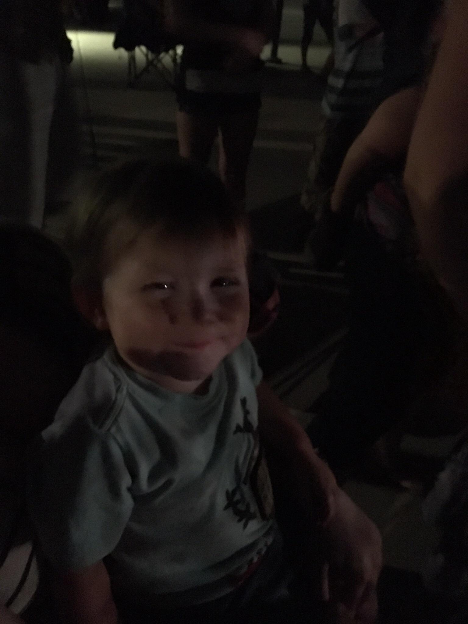 Last image of my son, watching fireworks after a baseball game. He died