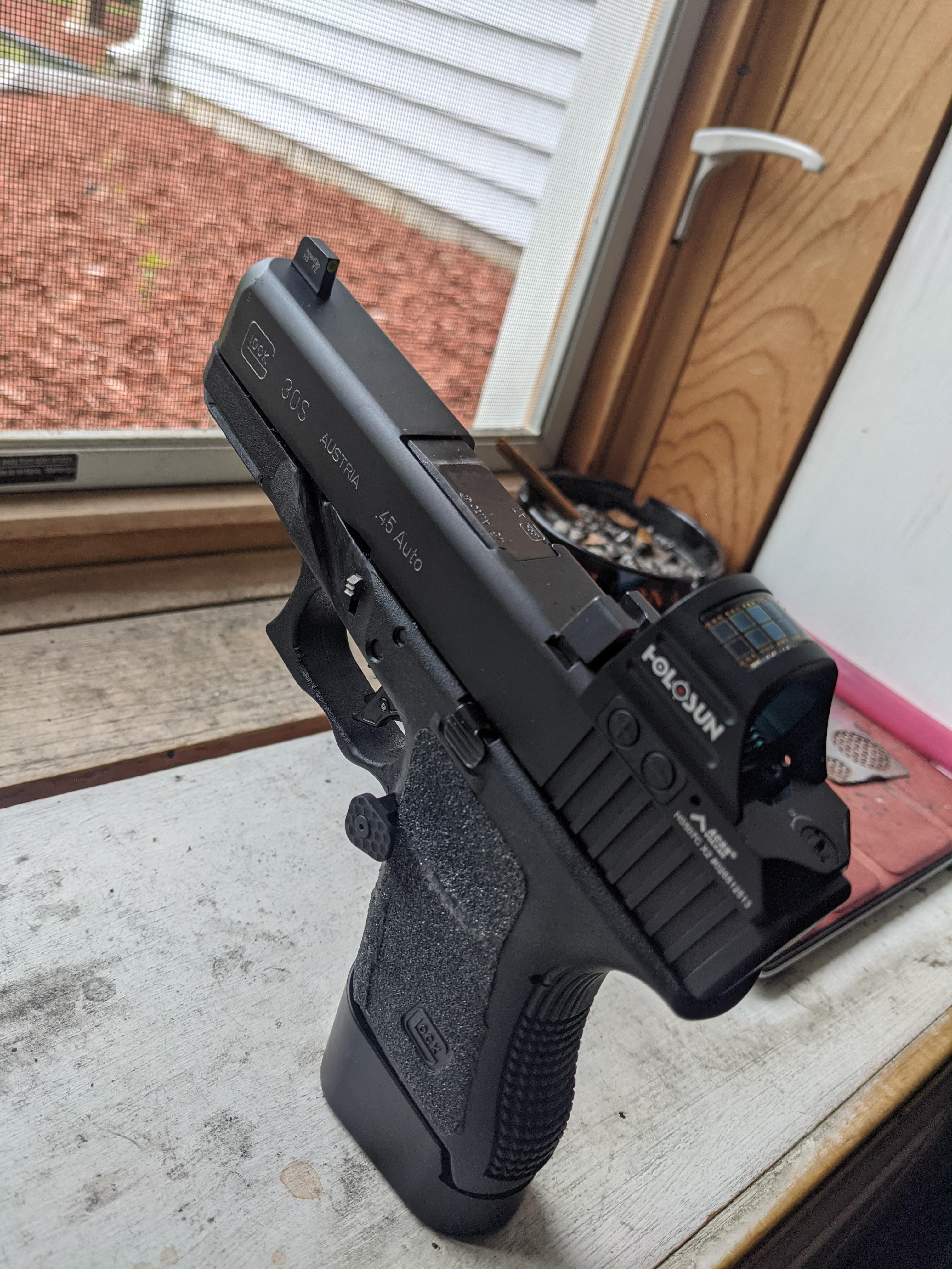 I called it the Glock 30xS. Short&slim slide with a longer grip and