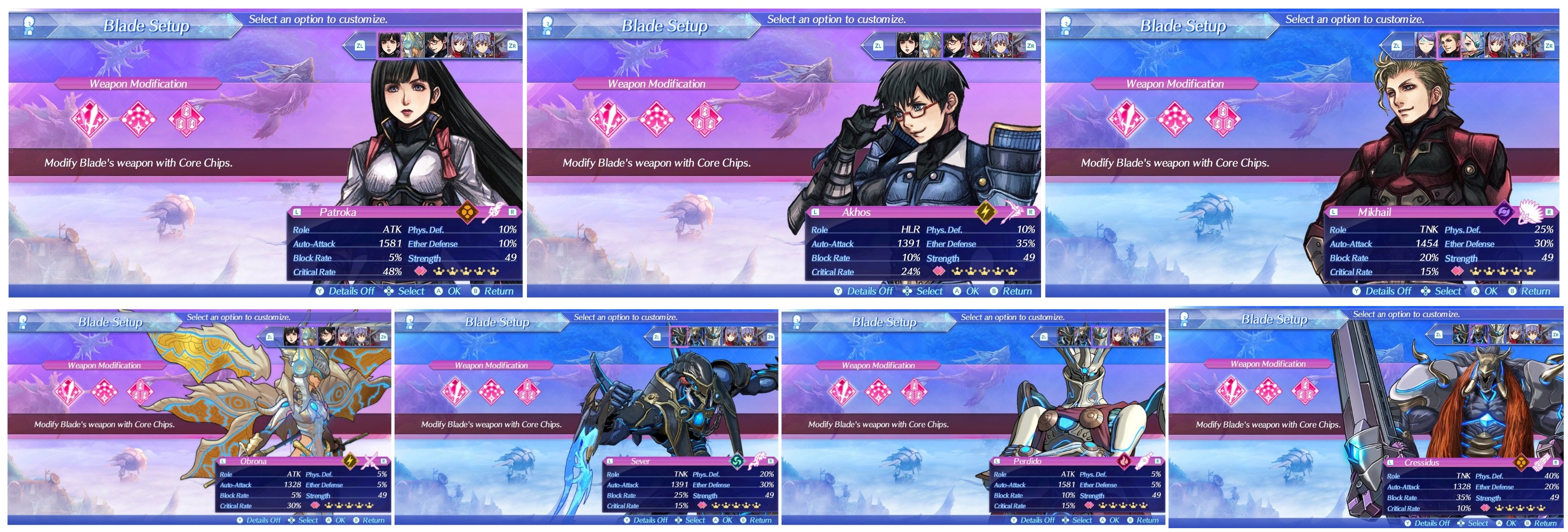 All New NG+ Blades at S+ Trust r/Xenoblade_Chronicles