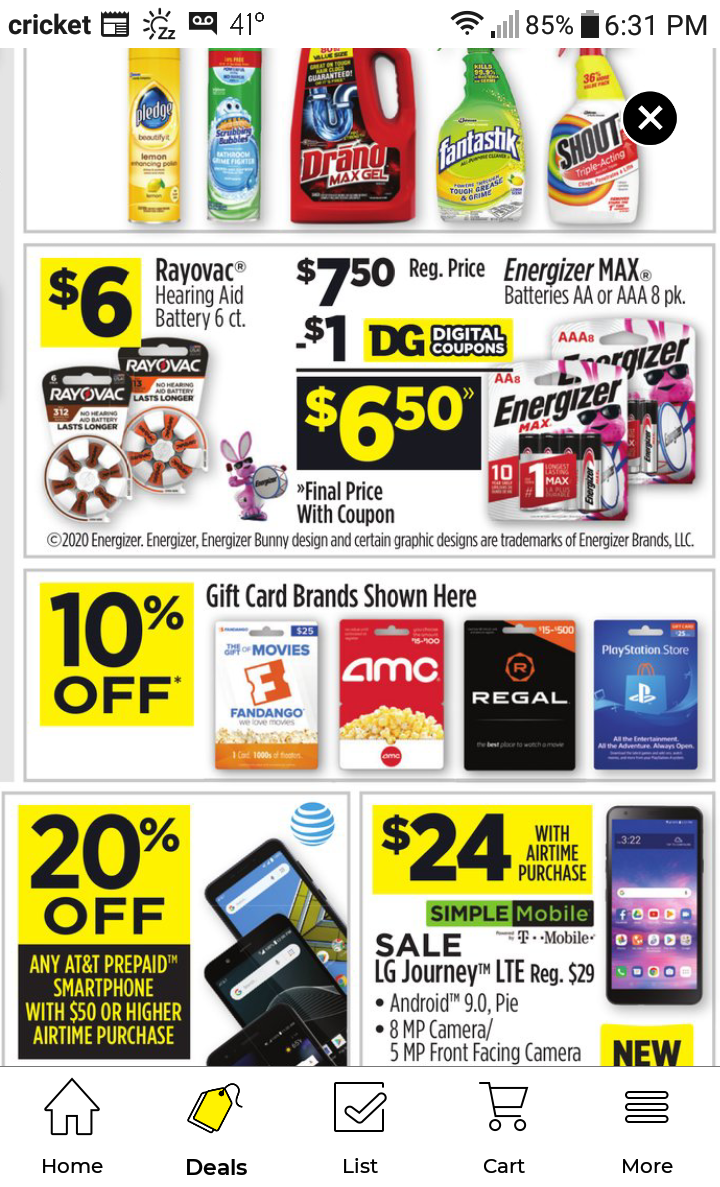 Save 10 on PS gift cards Dollar General 10/2510/31 (image taken
