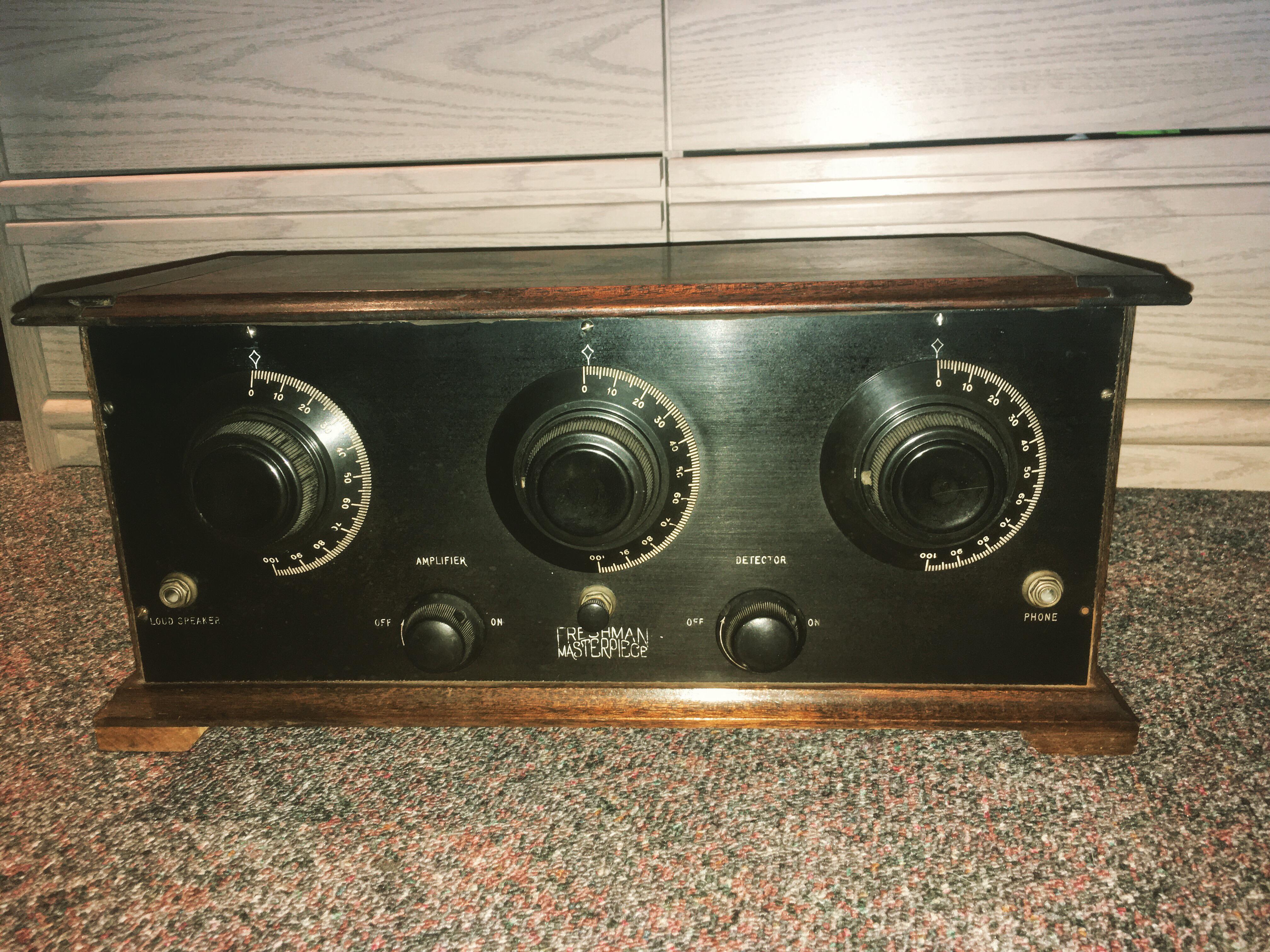 So we just bought this antique radio/record player from the restore and