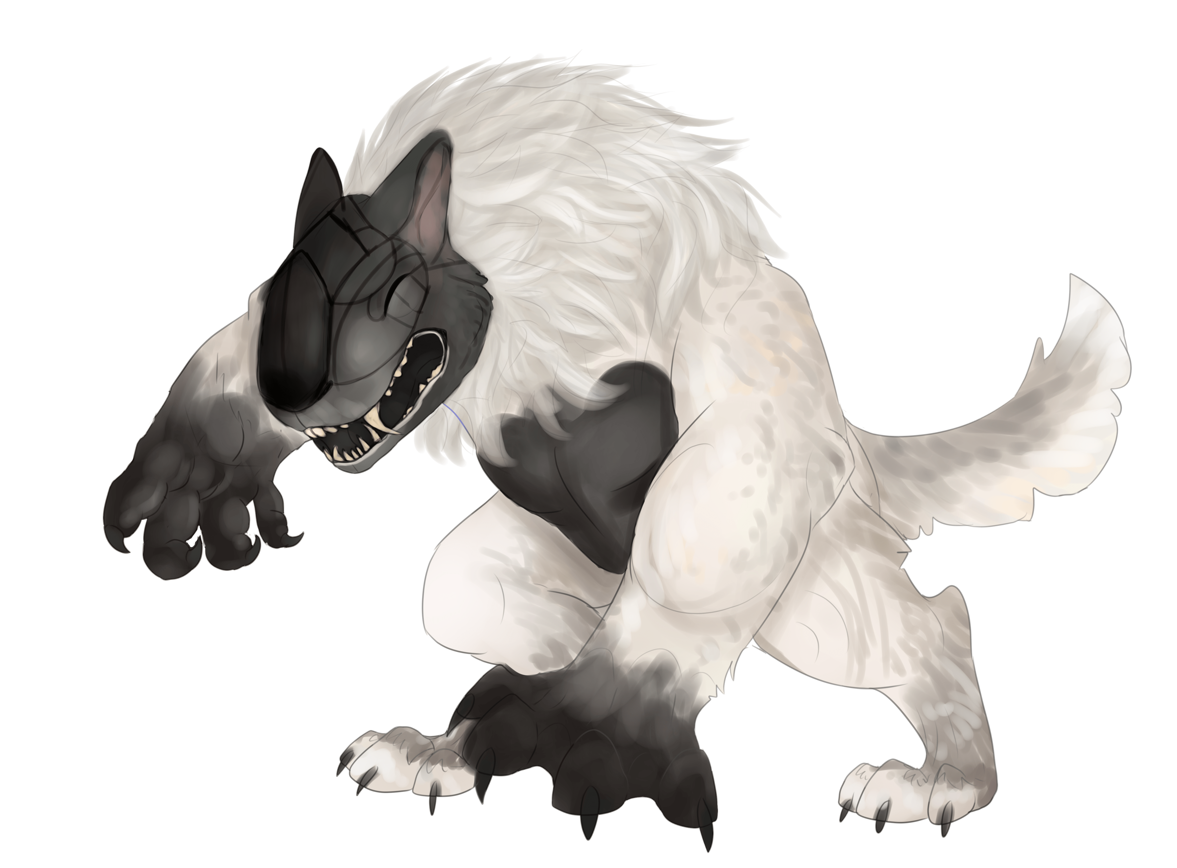 Finished my Wolfskin sketch from months ago! Totally inspired by the new units in FEH