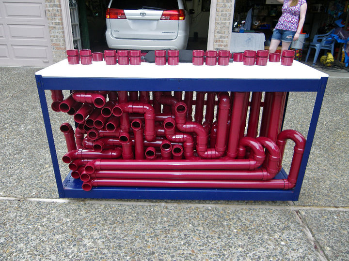 these pvc pipe instruments you see everywhere are called "thongophones". r/mildlyinteresting