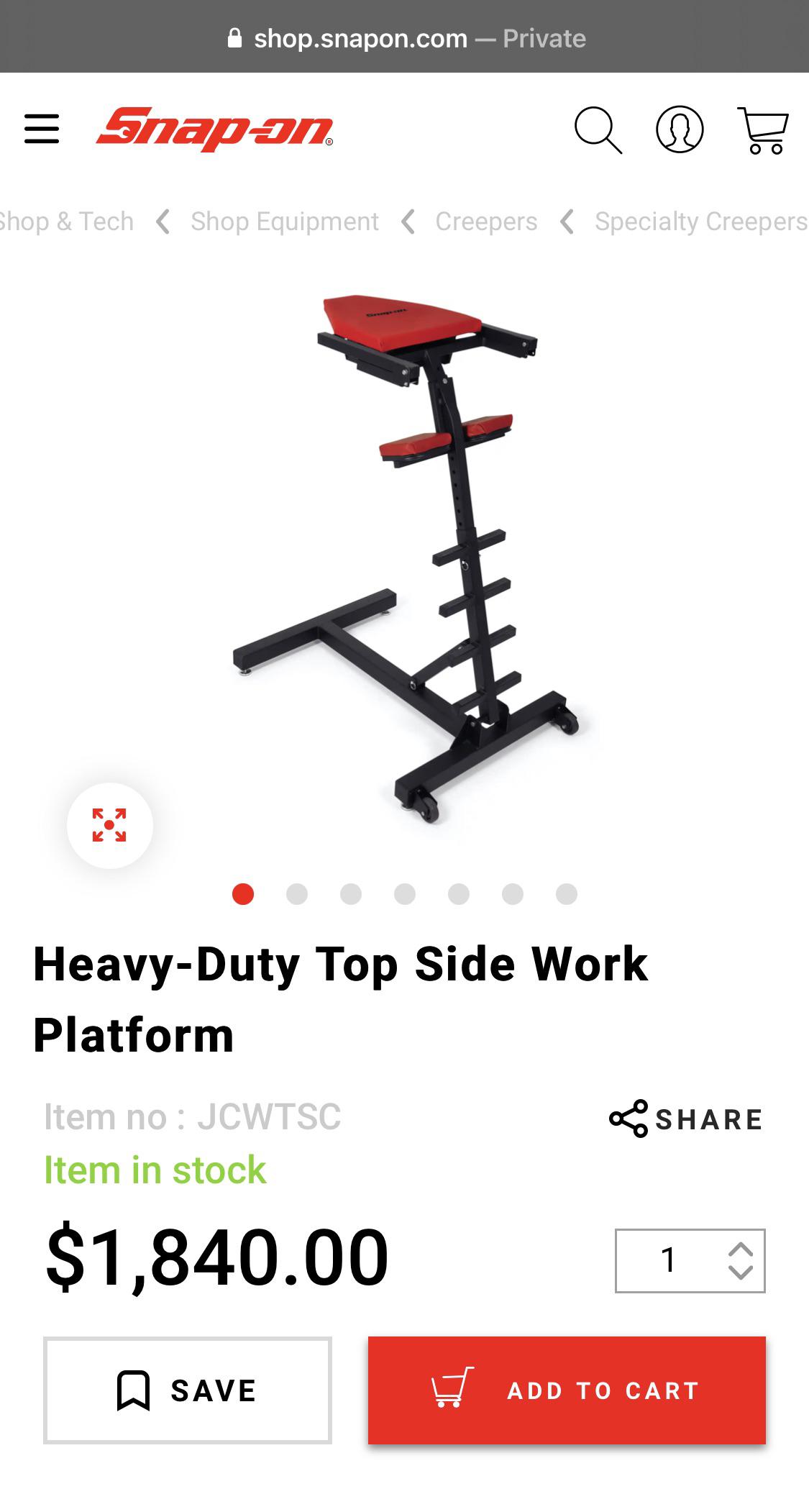 Snap on topside creeper r/newandcooltools