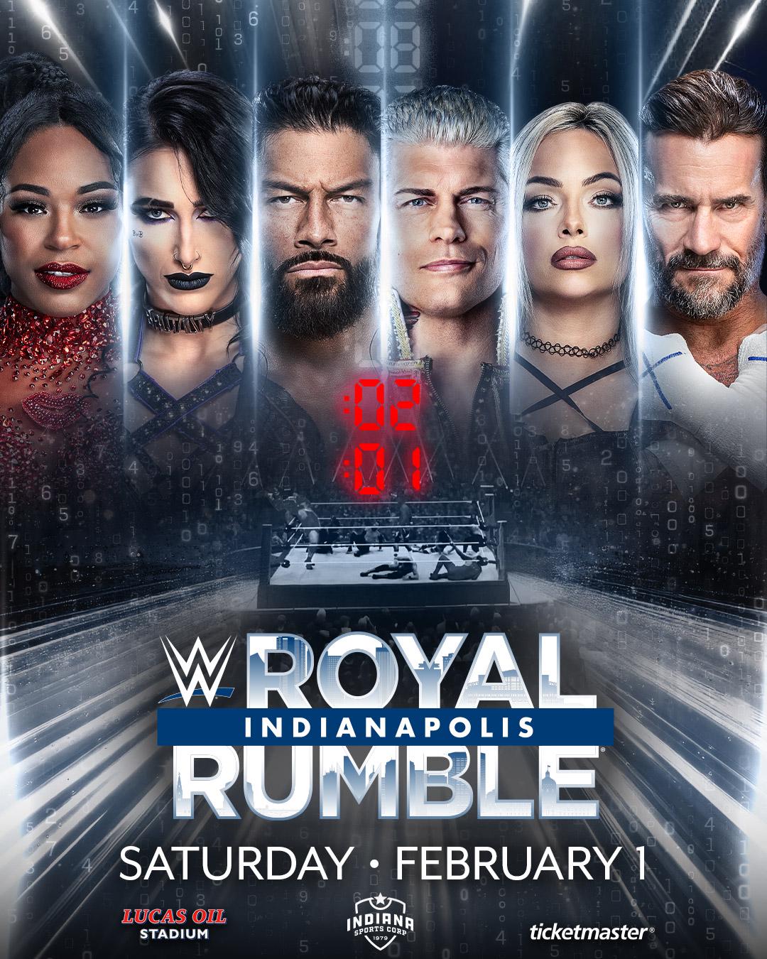 WWE Royal Rumble 2025 Official Poster r/SquaredCircle