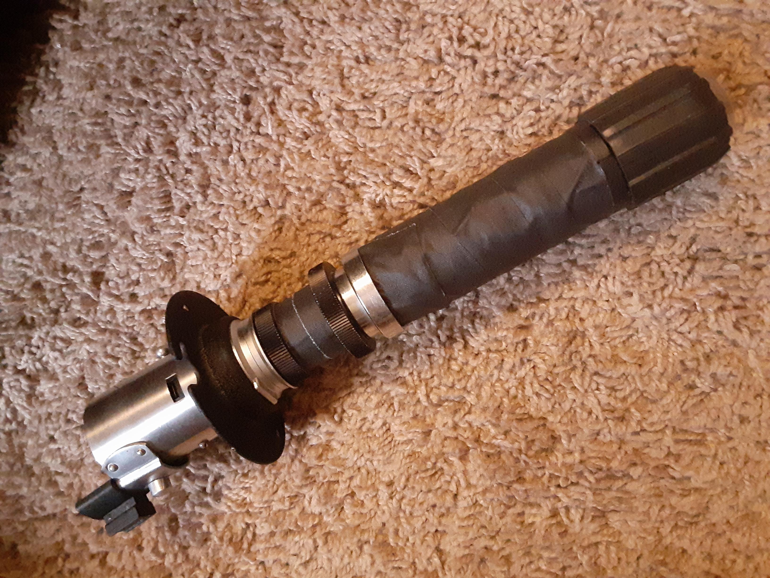 Lightsaber made out of camera parts, just like the originals. I work in a camera store and