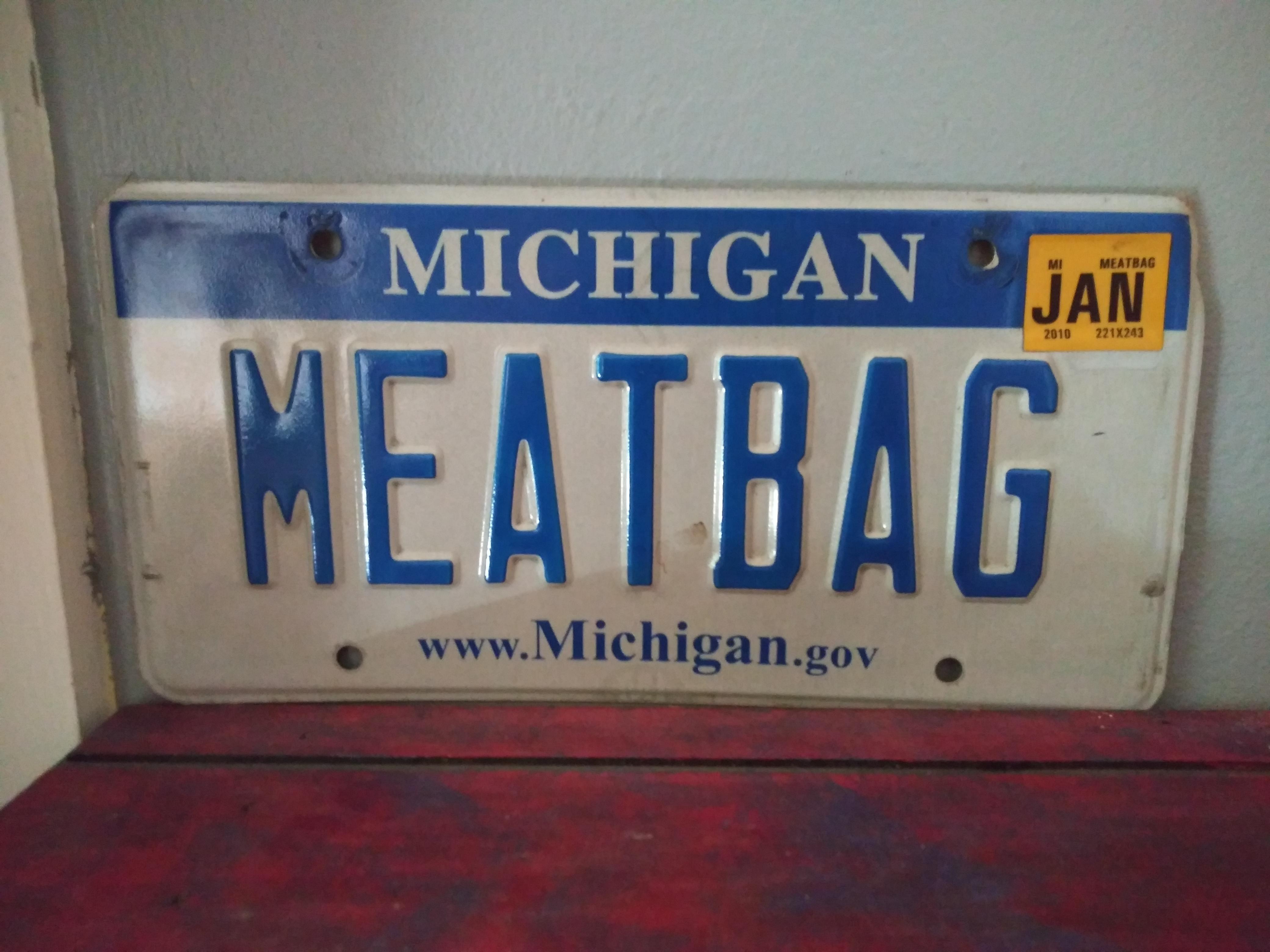 Cleaning up some old stuff and found my old license plate! r/timesuck