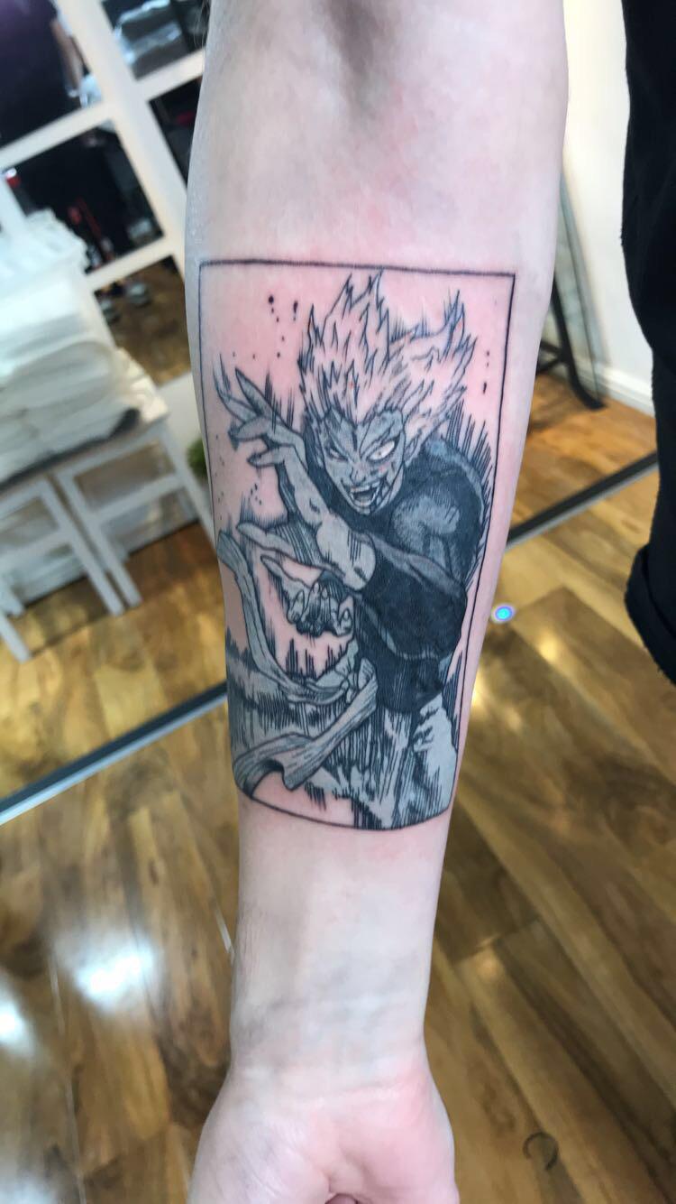 Garou done by black_rabbit_tattoos in glasgow nerdtattoos
