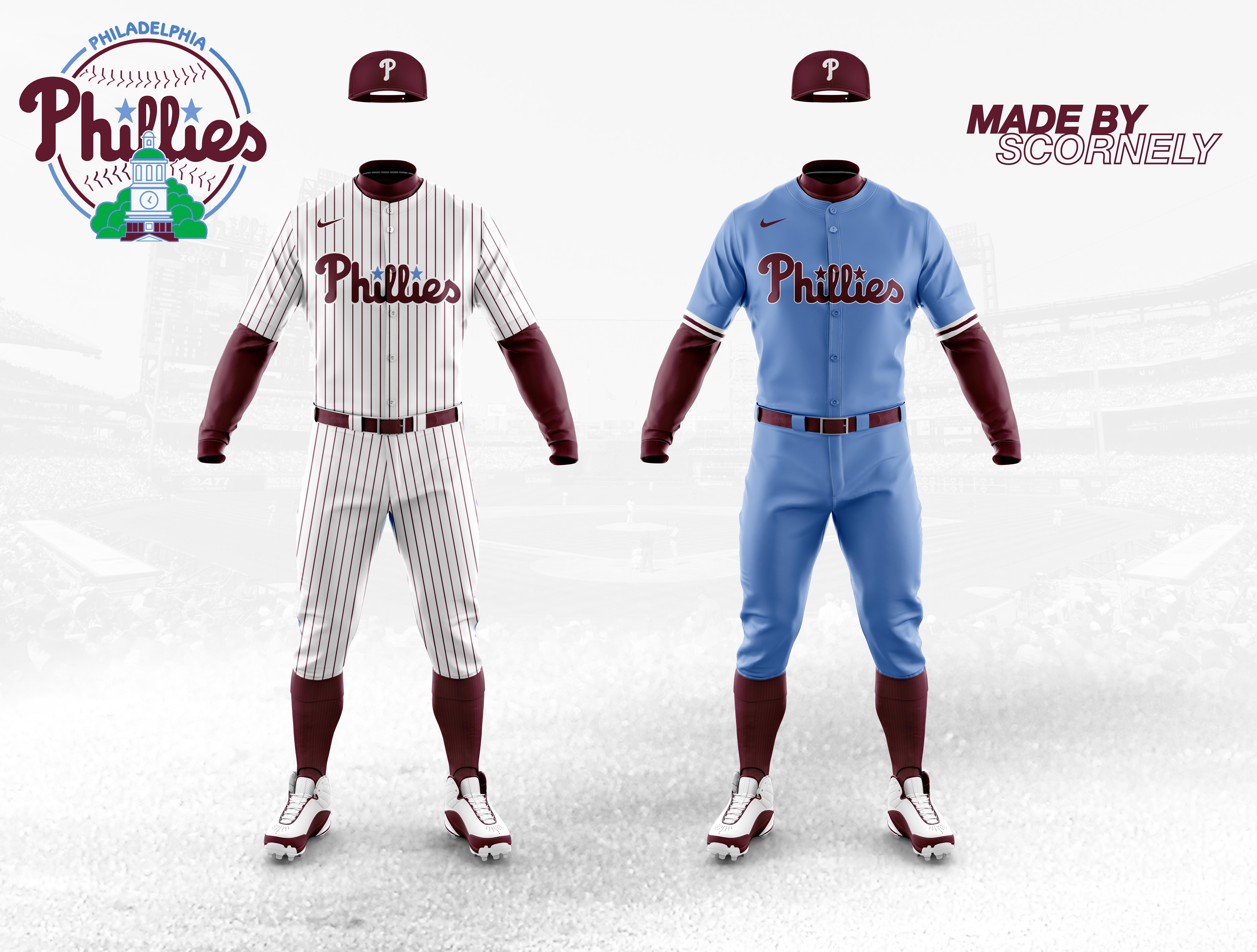 CONCEPT If the phillies combined their 80s color scheme with their