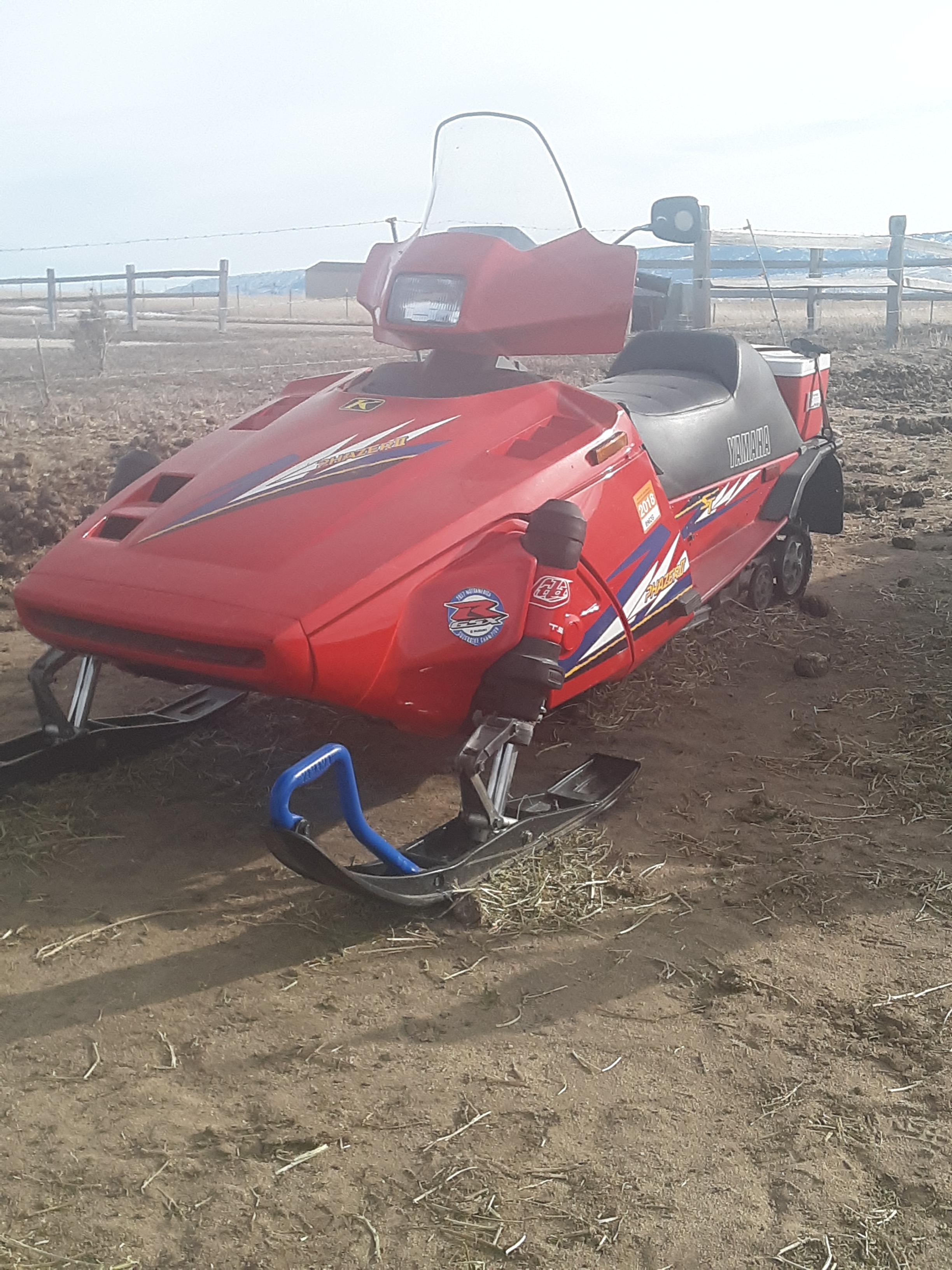 Waiting for some good snow 1997 Yamaha phazer 2 r/snowmobiling