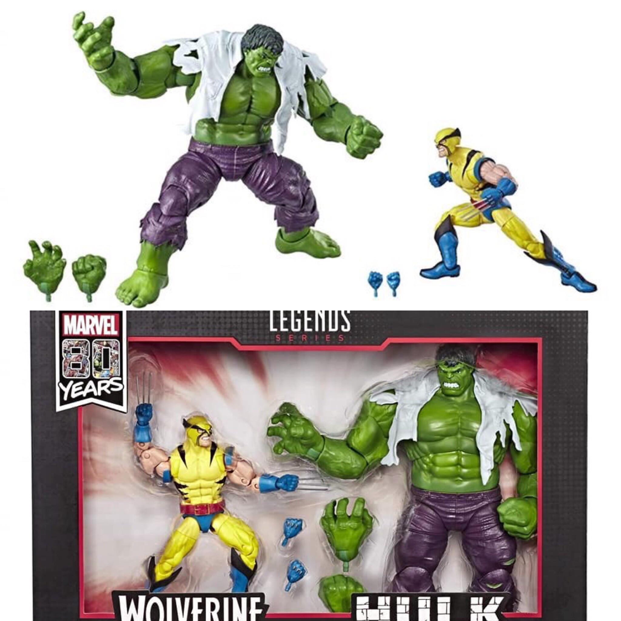 Hasbro Marvel Legends 6" 80th Anniversary Series Hulk & Wolverine r