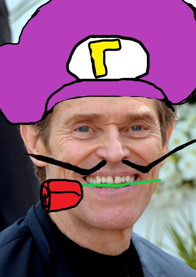 Willem Dafoe is the perfect liveaction Waluigi r/Waluigi