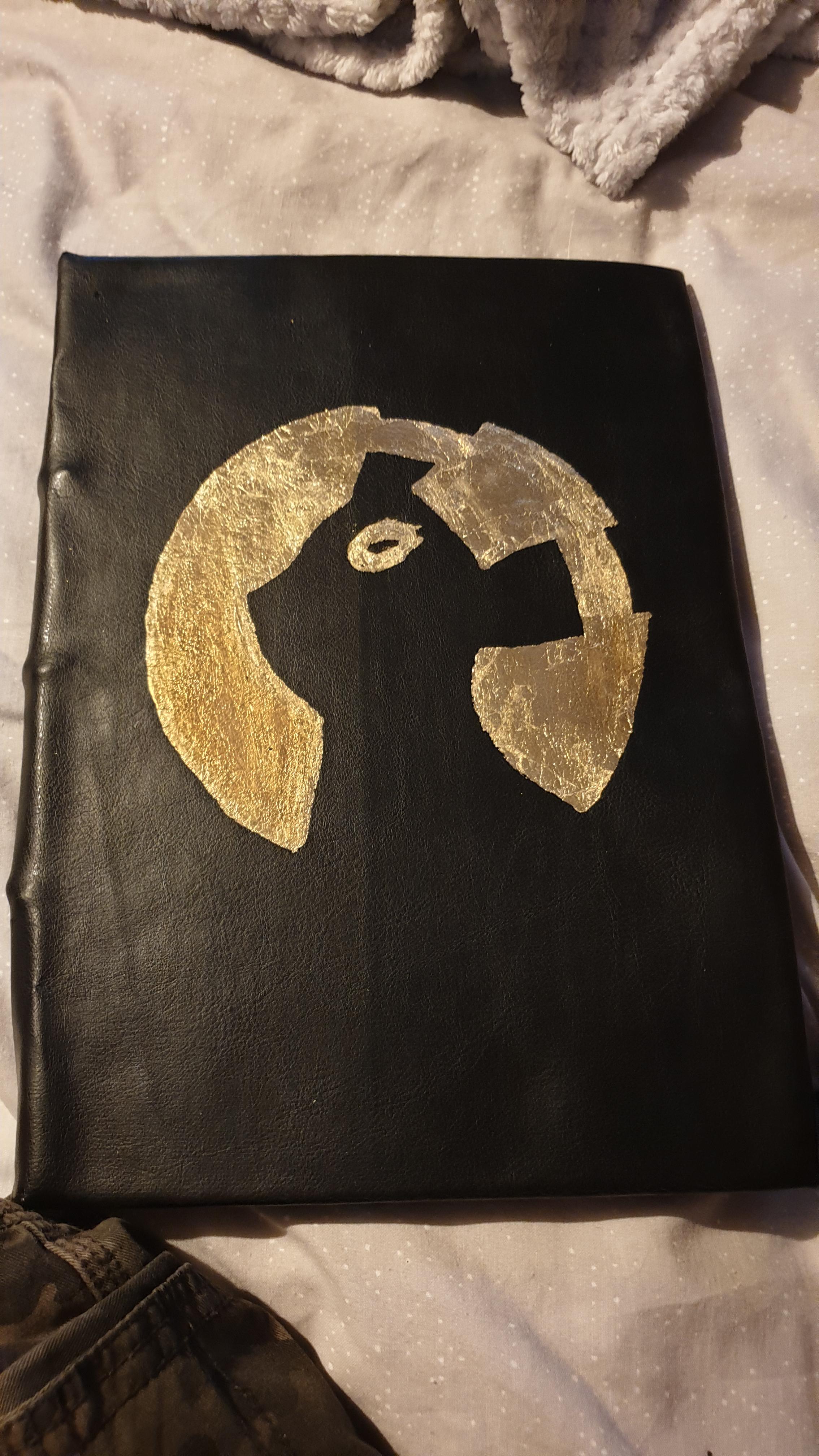 Definitely not perfect but my first ever attempt at book binding and