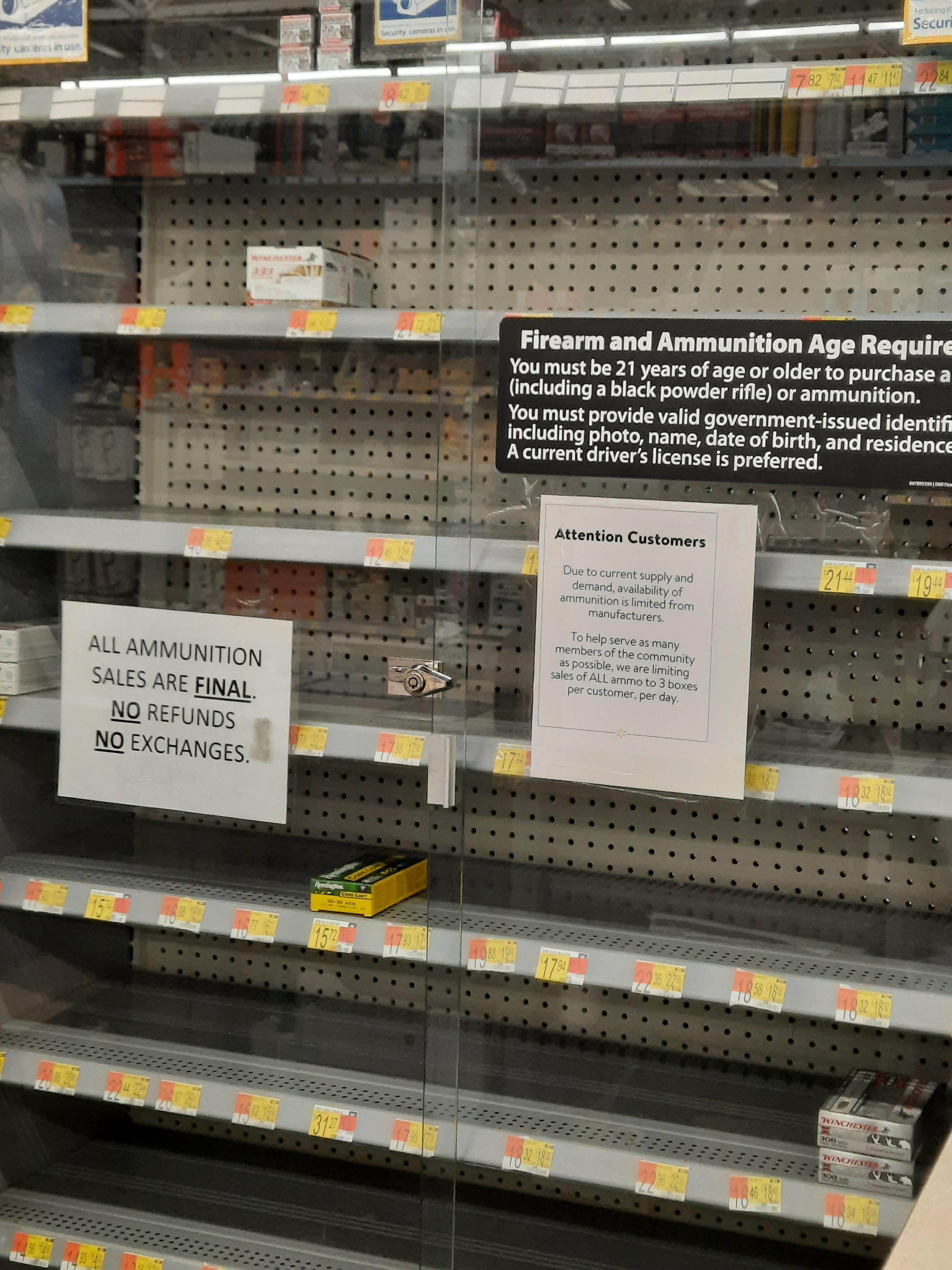 Cockeysville Walmart ammo 4/25 r/MDGuns