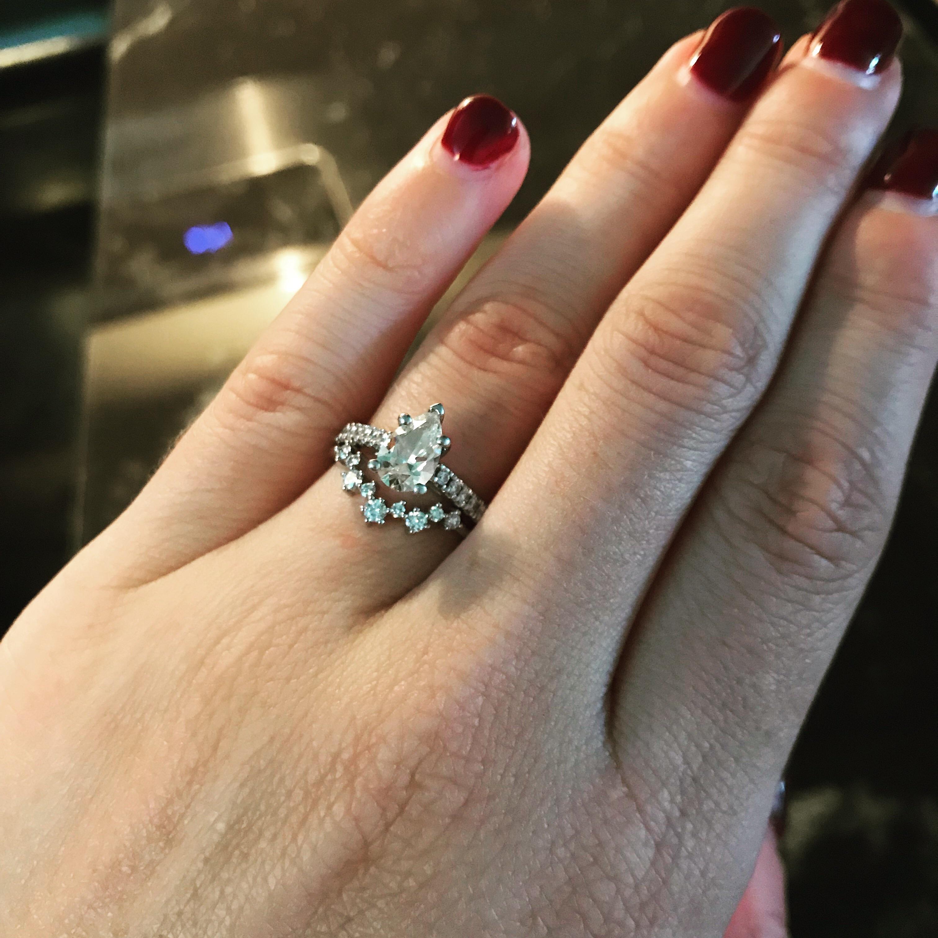 My wedding ring came in and I’m in love! Can’t wait to