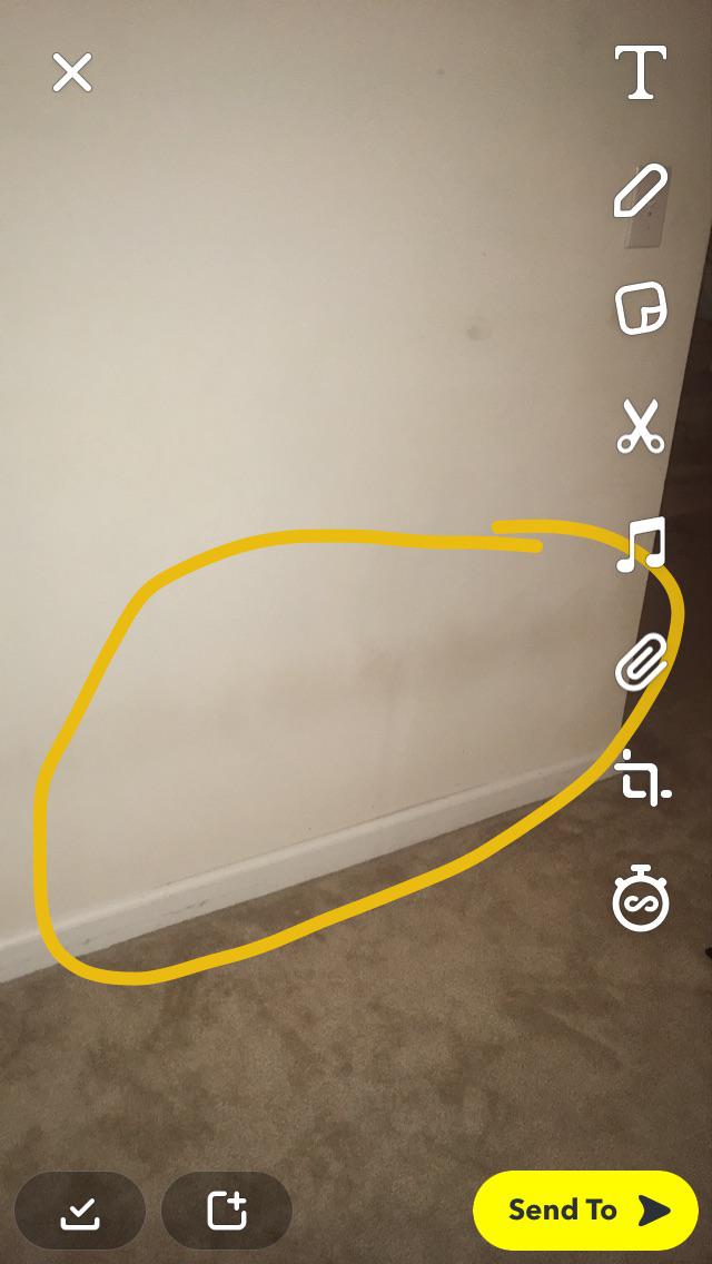 How to get this stain off my wall? It’s from sitting on the floor and