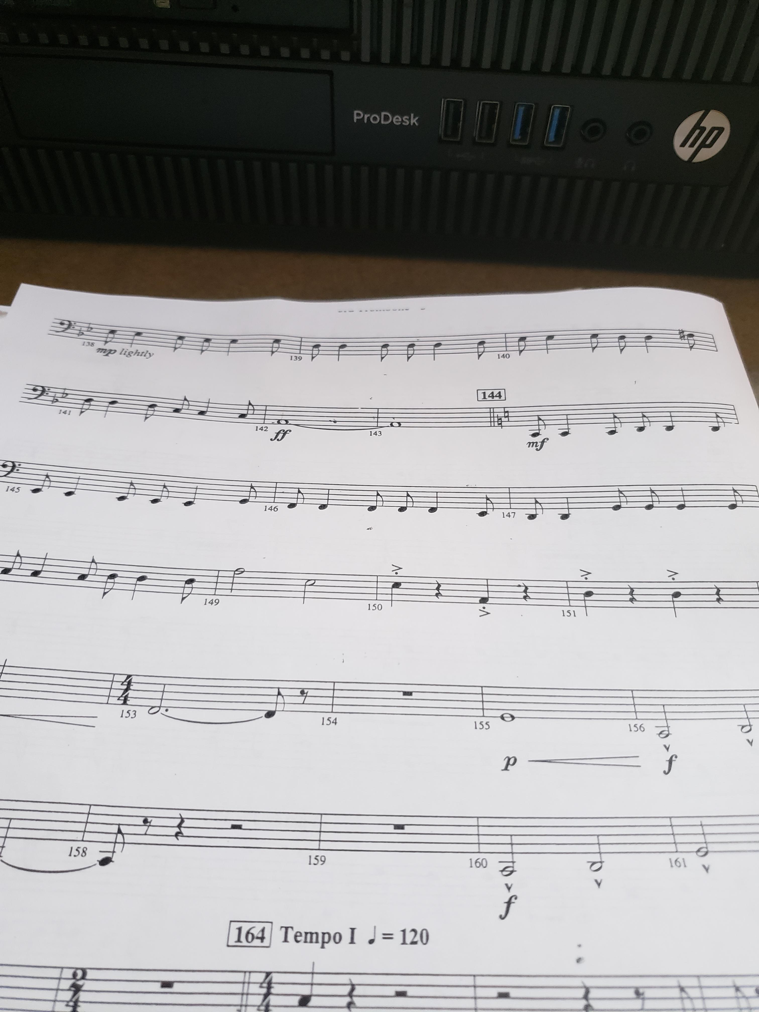 Any tips for playing pedal tones realllly loudly? I'm the only 3rd part