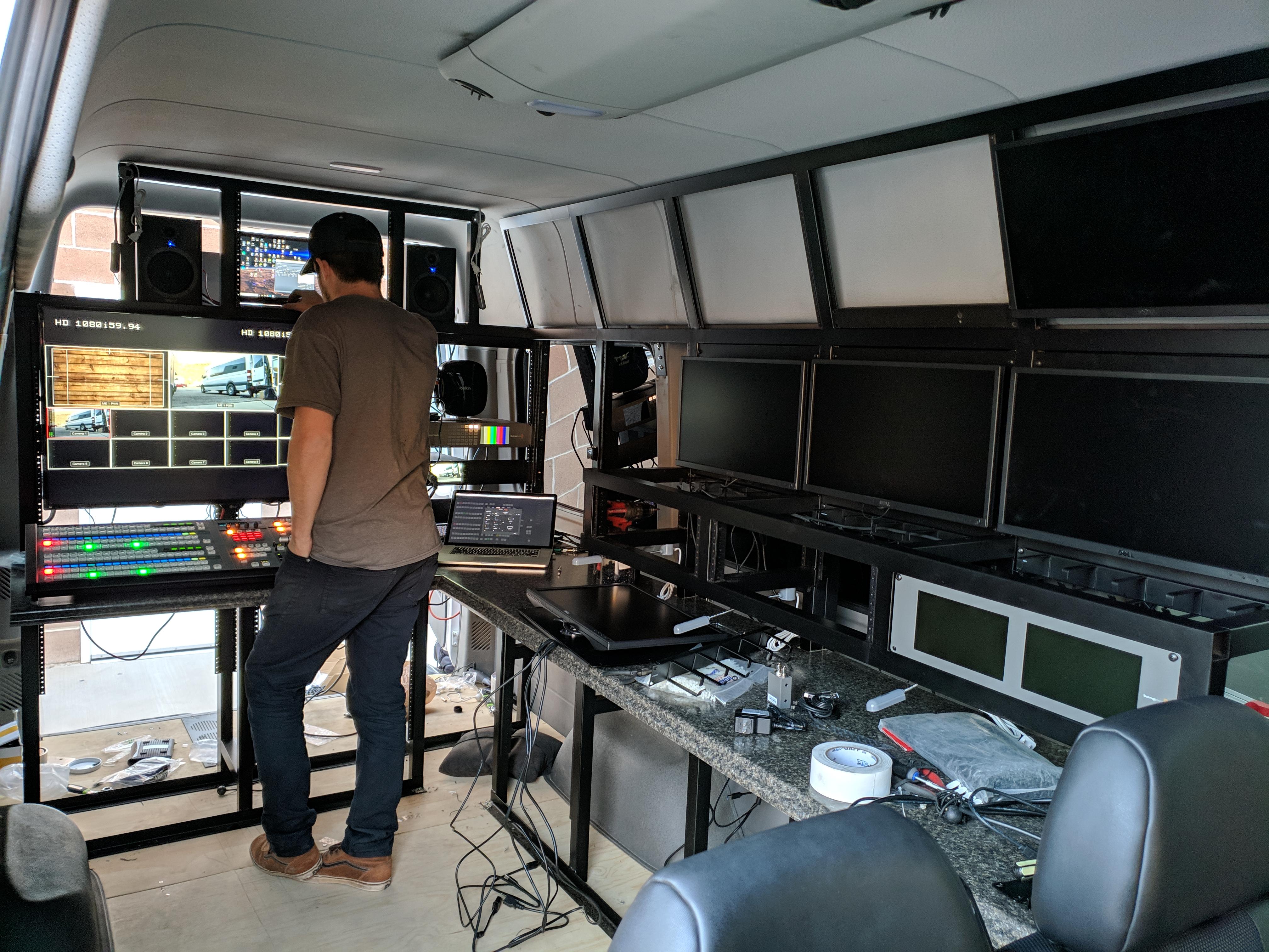 Working on a new production van r/VIDEOENGINEERING