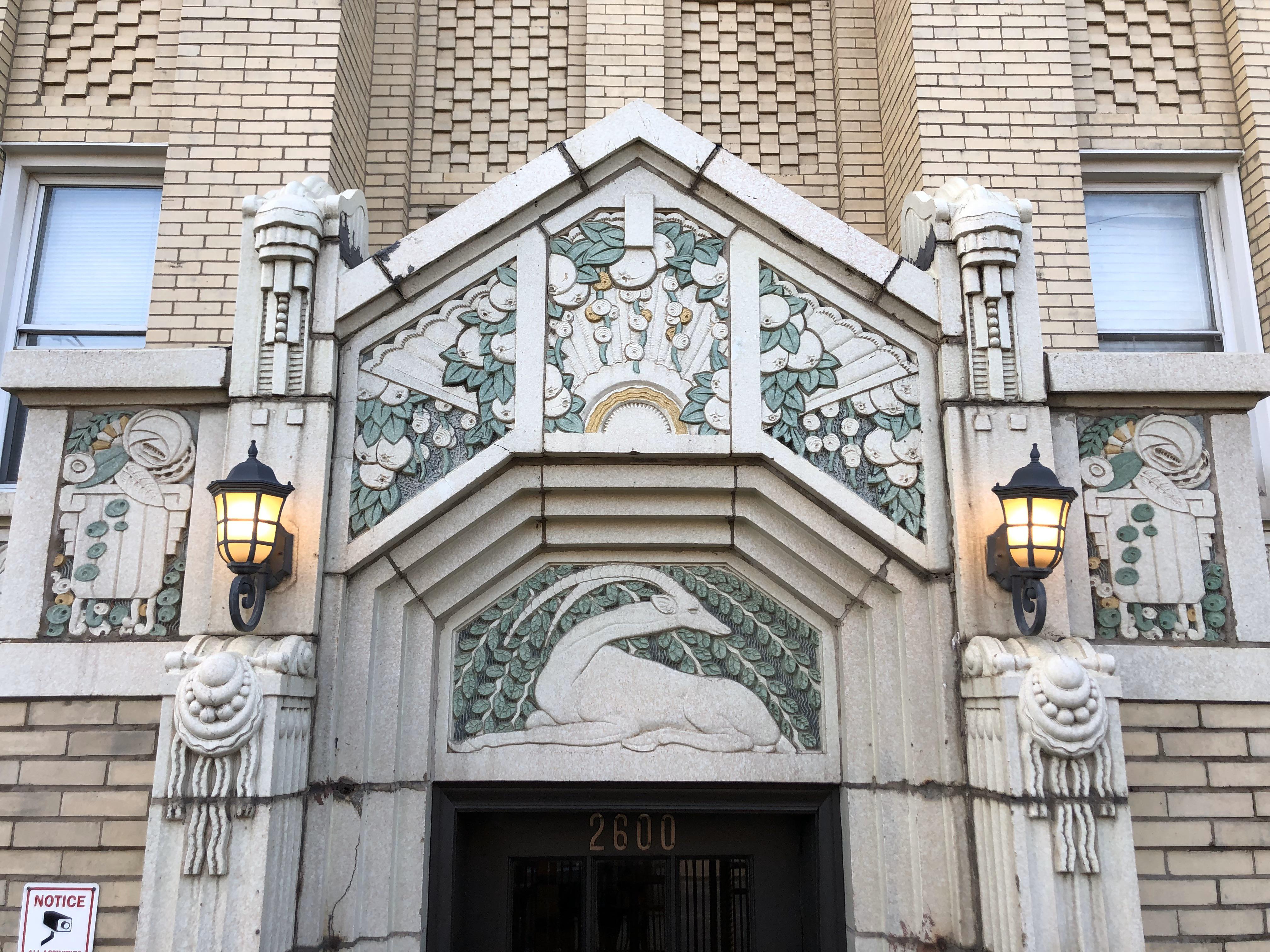 Terra cotta on an apartment building. Logan Square, Chicago, IL r/ArtDeco