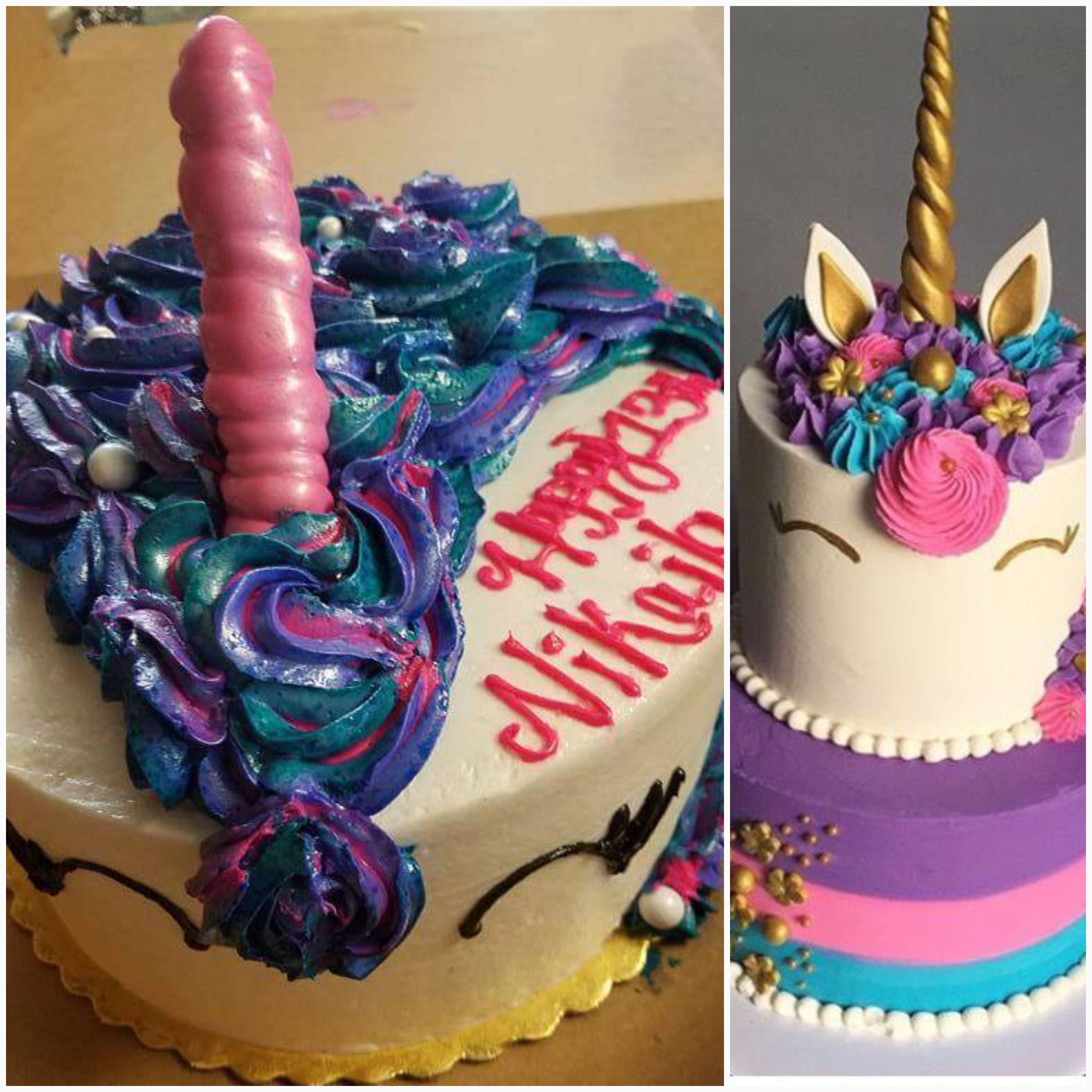 At making a "unicorn cake". r/therewasanattempt