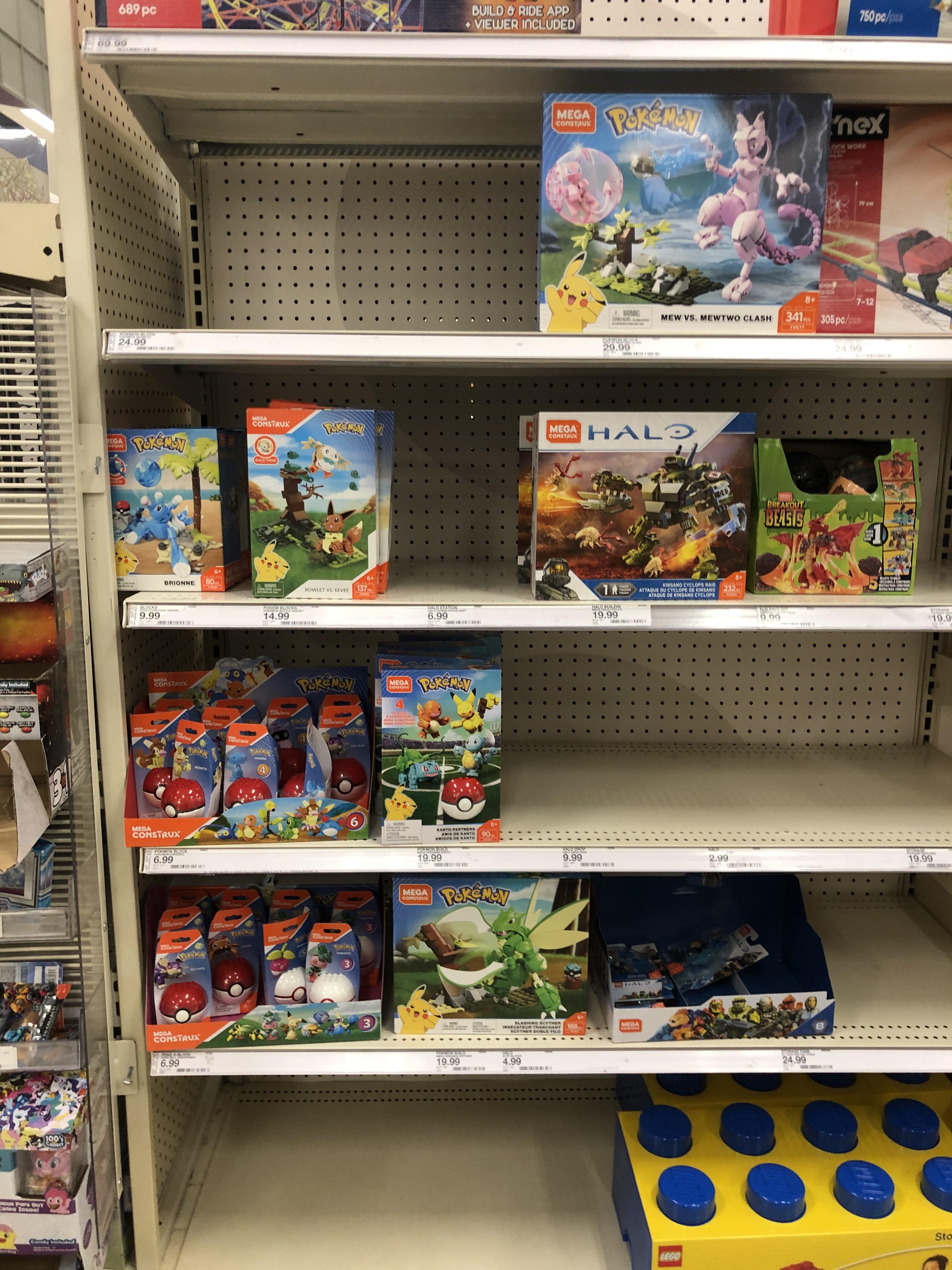 Pokémon Selection at Target! r/megaconstrux