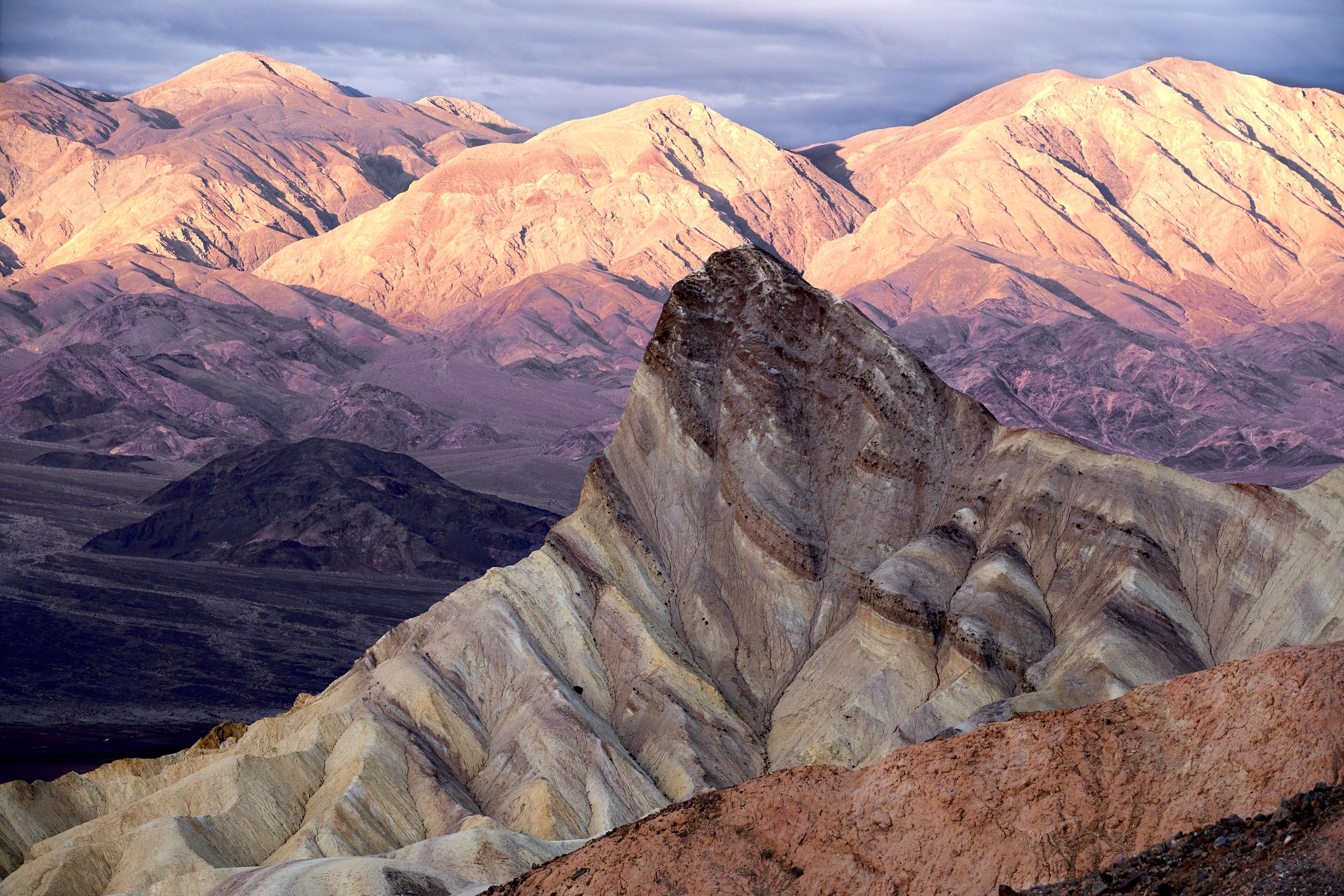 Zabriskie Point, Death Valley, California. A slightly different vantage