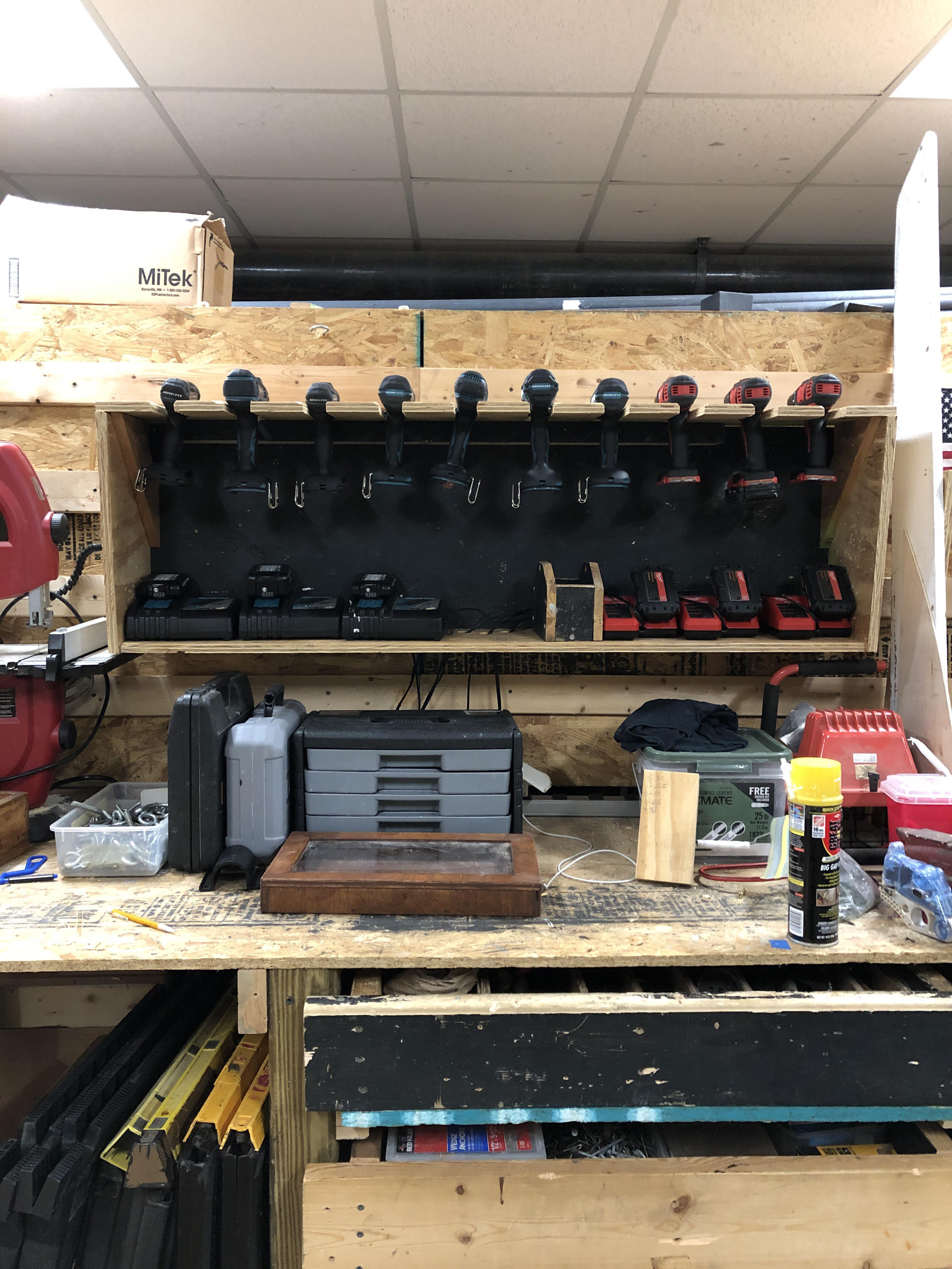 TD had me make a quick drill rack after school, turned out pretty good