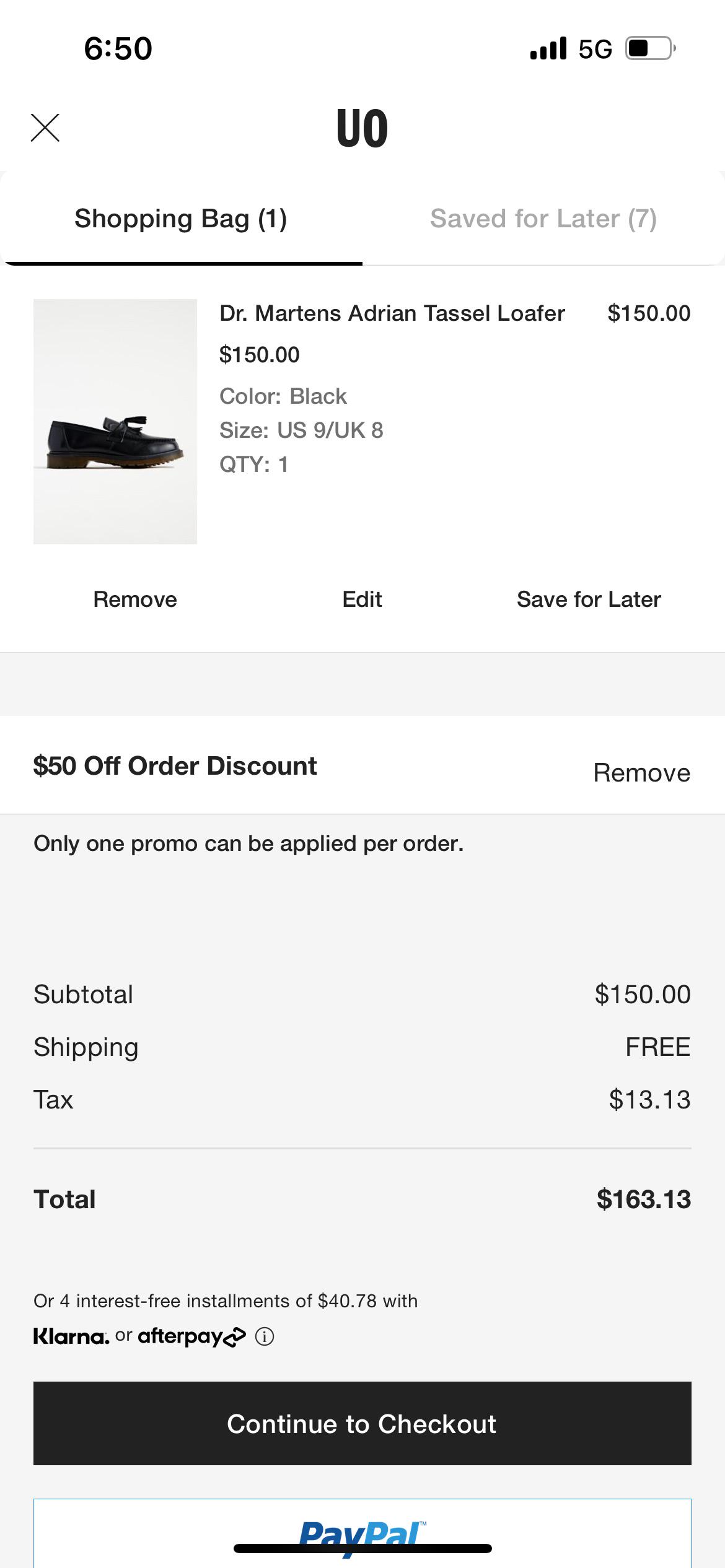 has anybody been able to use a 50 off 150 or 20 off 100 on dr