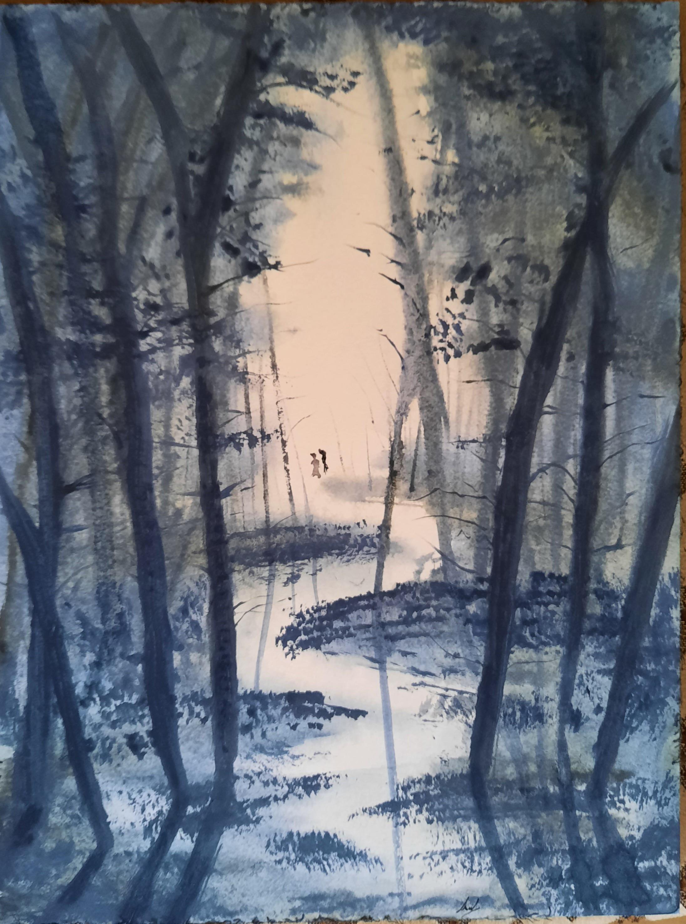 Continuing my painting per day practice! This time I got inspired by a