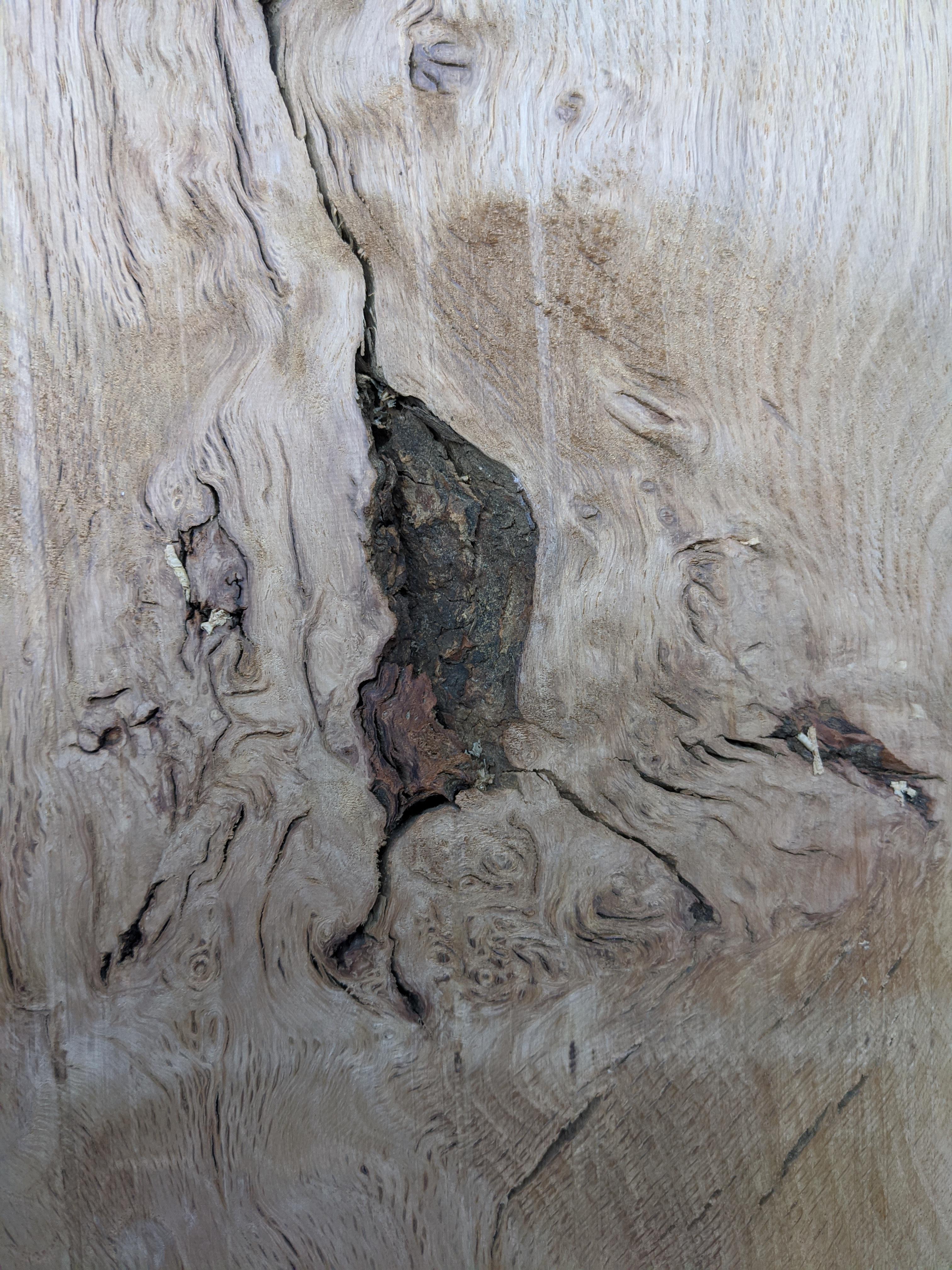 Epoxy help?! I have planed this piece of oak flat, the knot partially