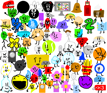 Took Me 8 Hours To Draw All The Bfdi Characters Rbattlefordreamisland