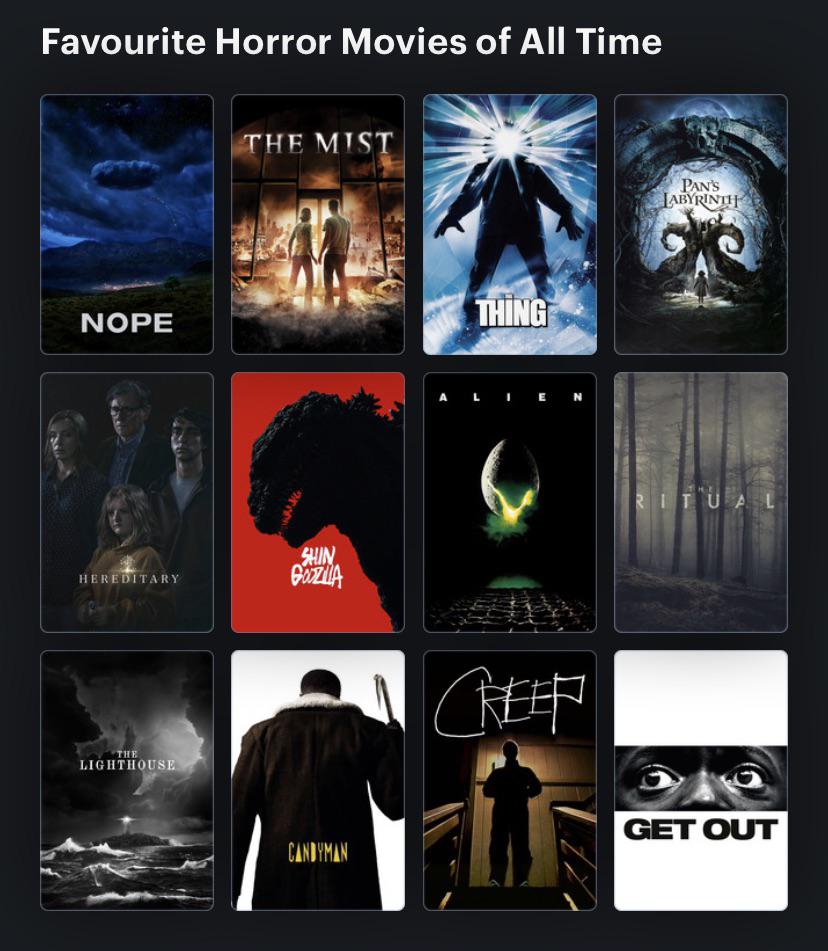 IIL these horror movies, what are others to get ready and in the mood for this October? r