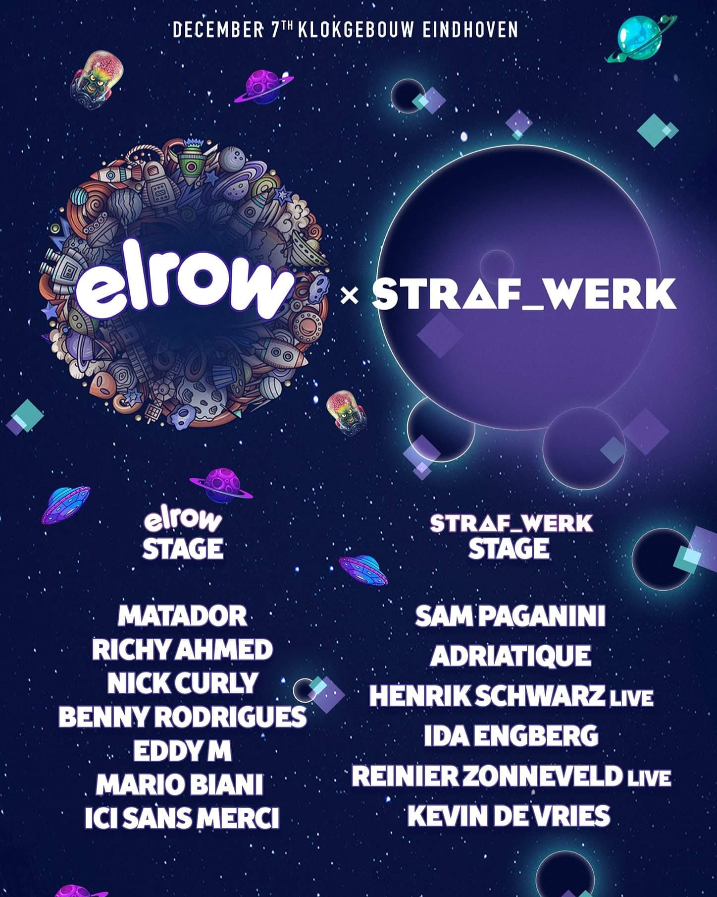 The lineup for the festival aves