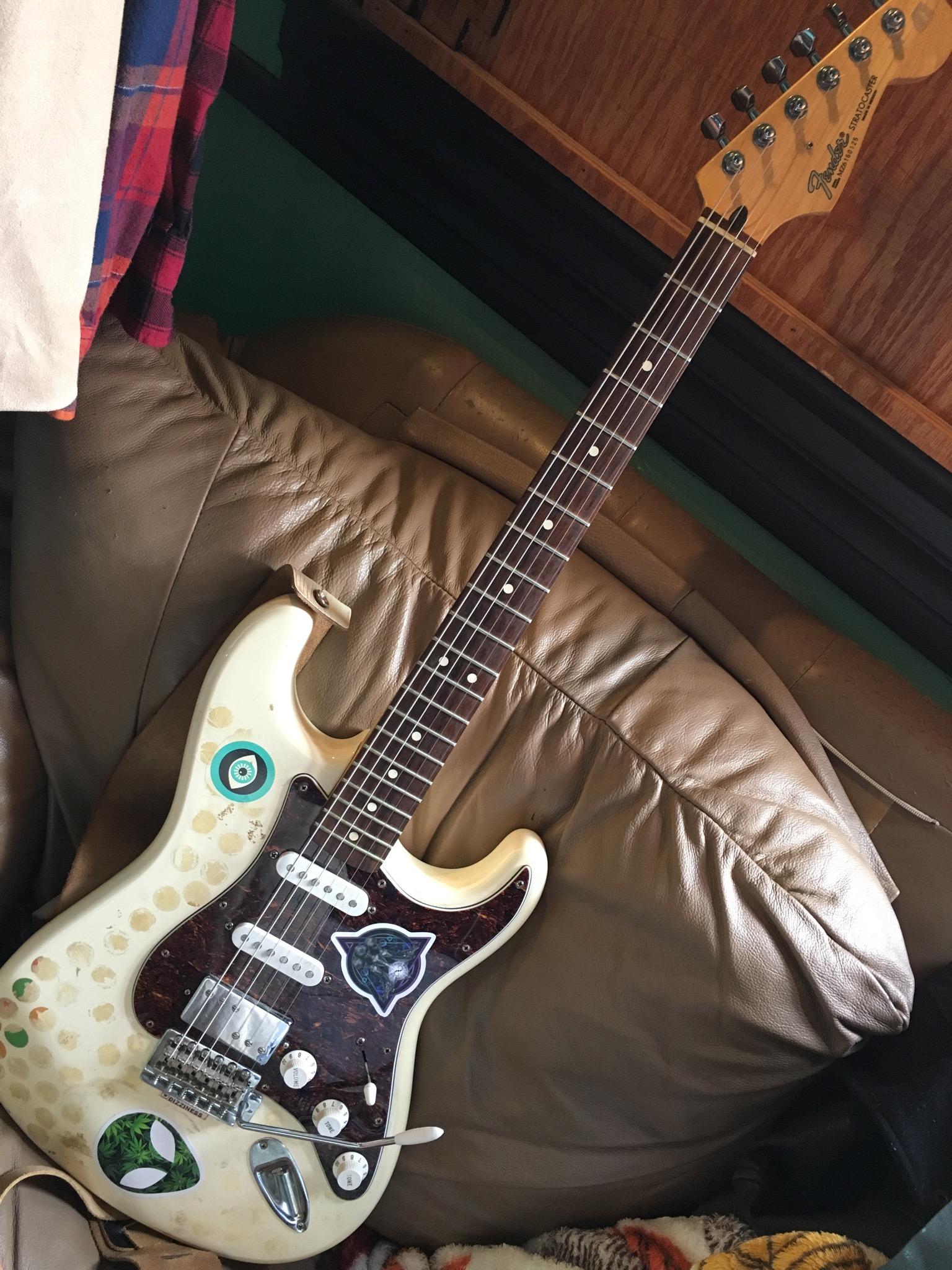 My first "real" guitar, the beloved beater MIM Strat that I've been