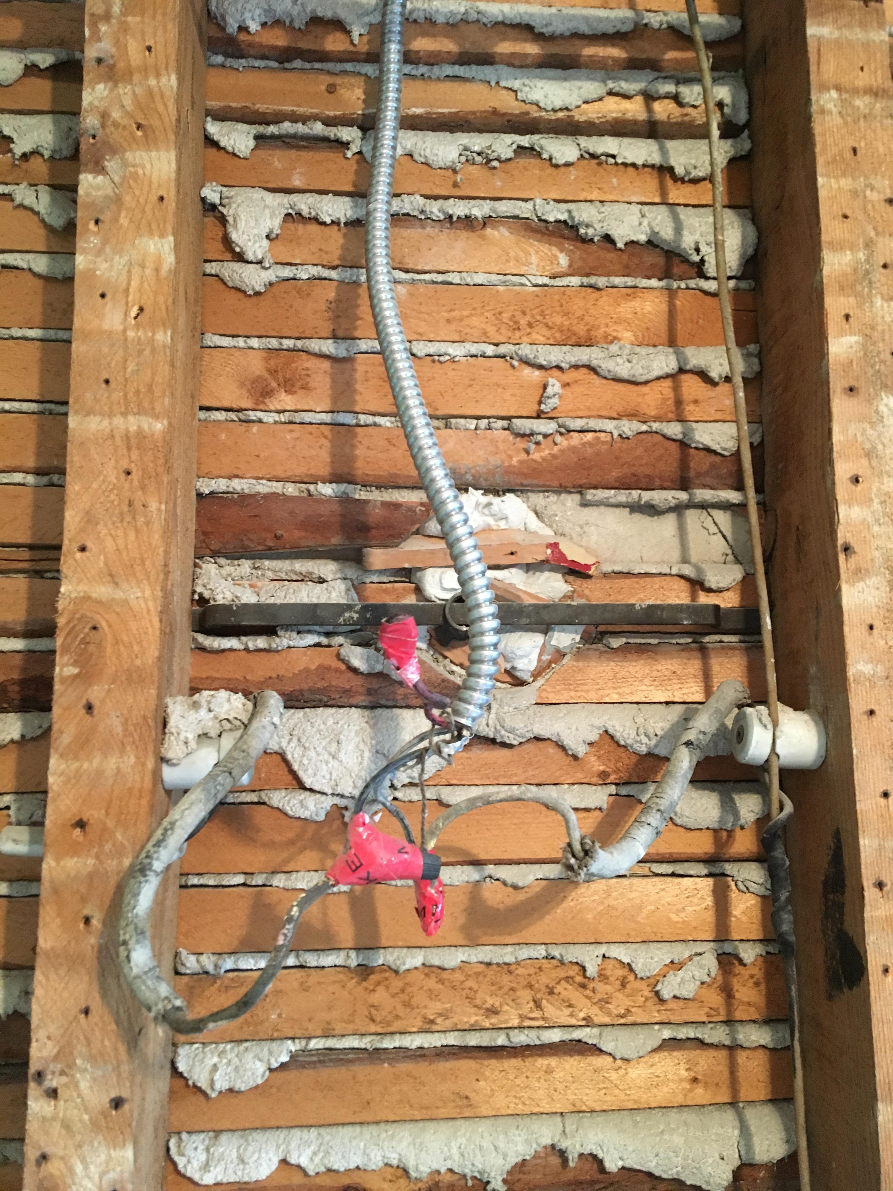 Will lathe and plaster walls hold shelf nationalisse