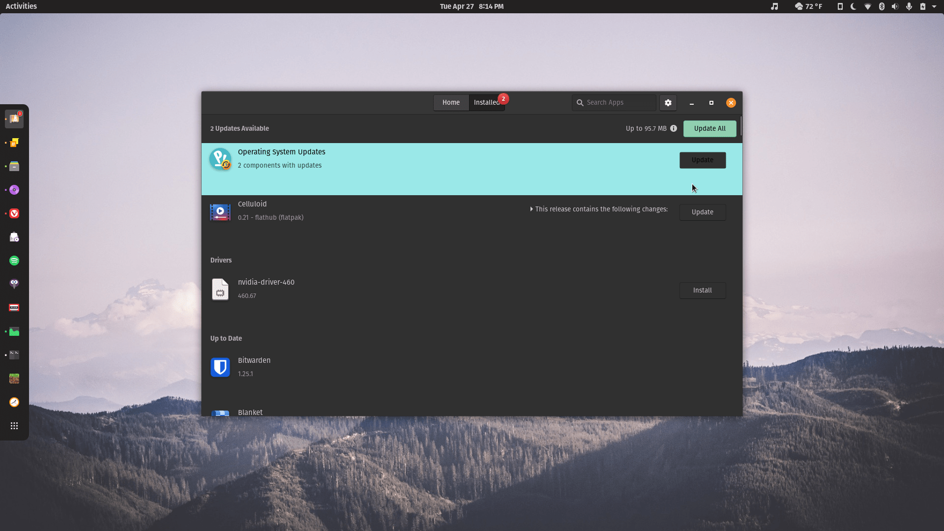 Pop_OS aware of this theme issue with Popdark theme? Can't see the