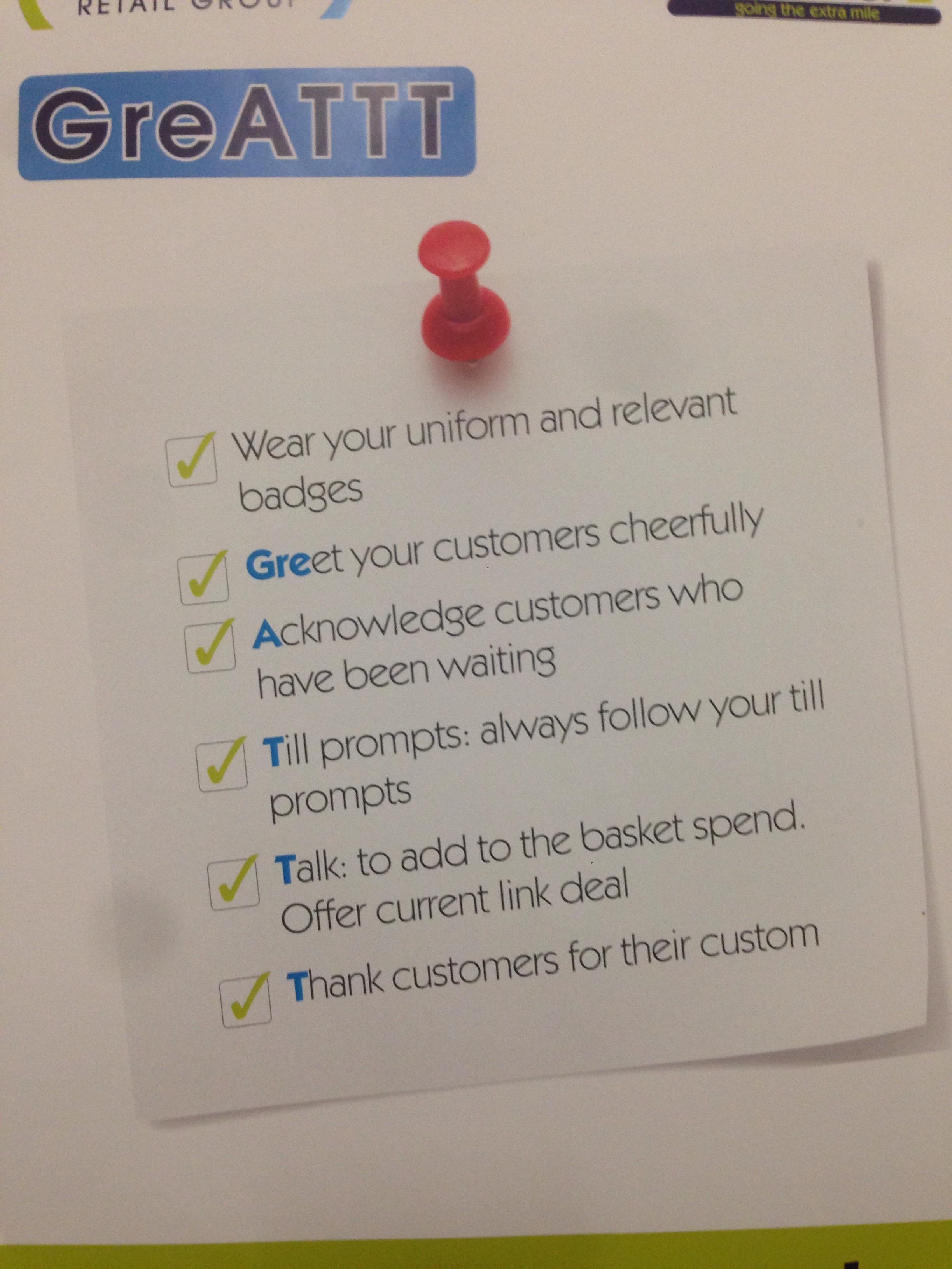 A GreATTT acronym to help you remember those handy customer service