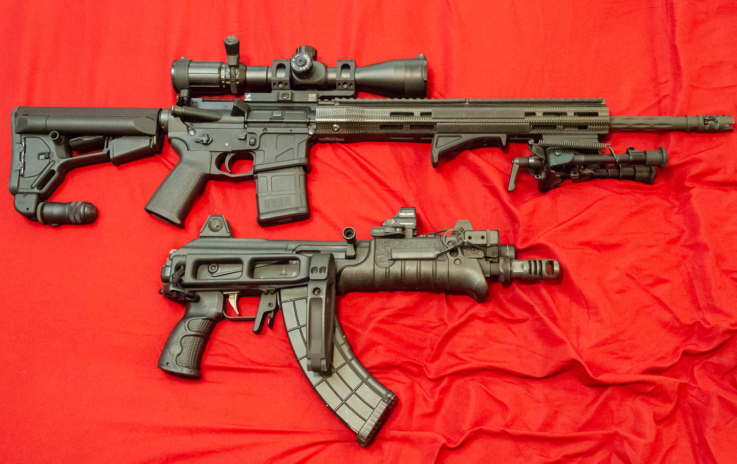 Backpack gun and DMR together in one photo r/guns