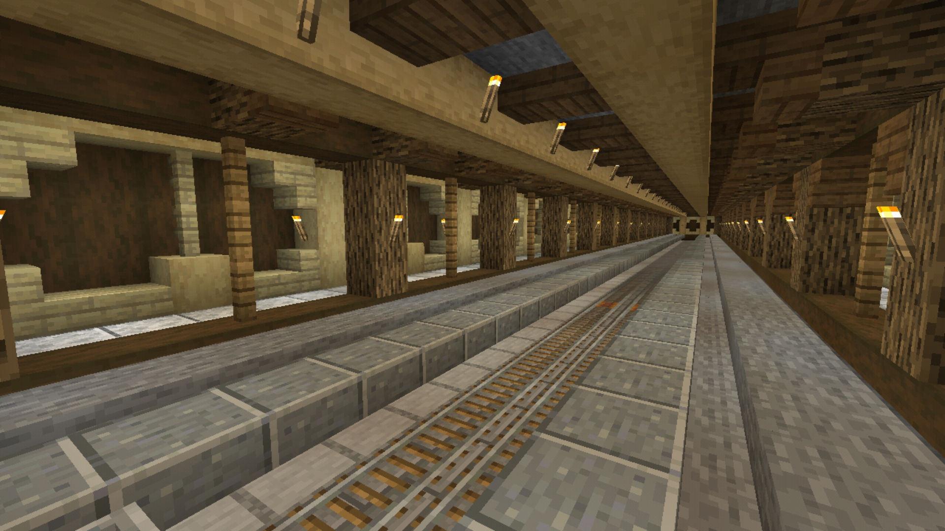 I am currently building a really long Underground Tunnel in MCPE