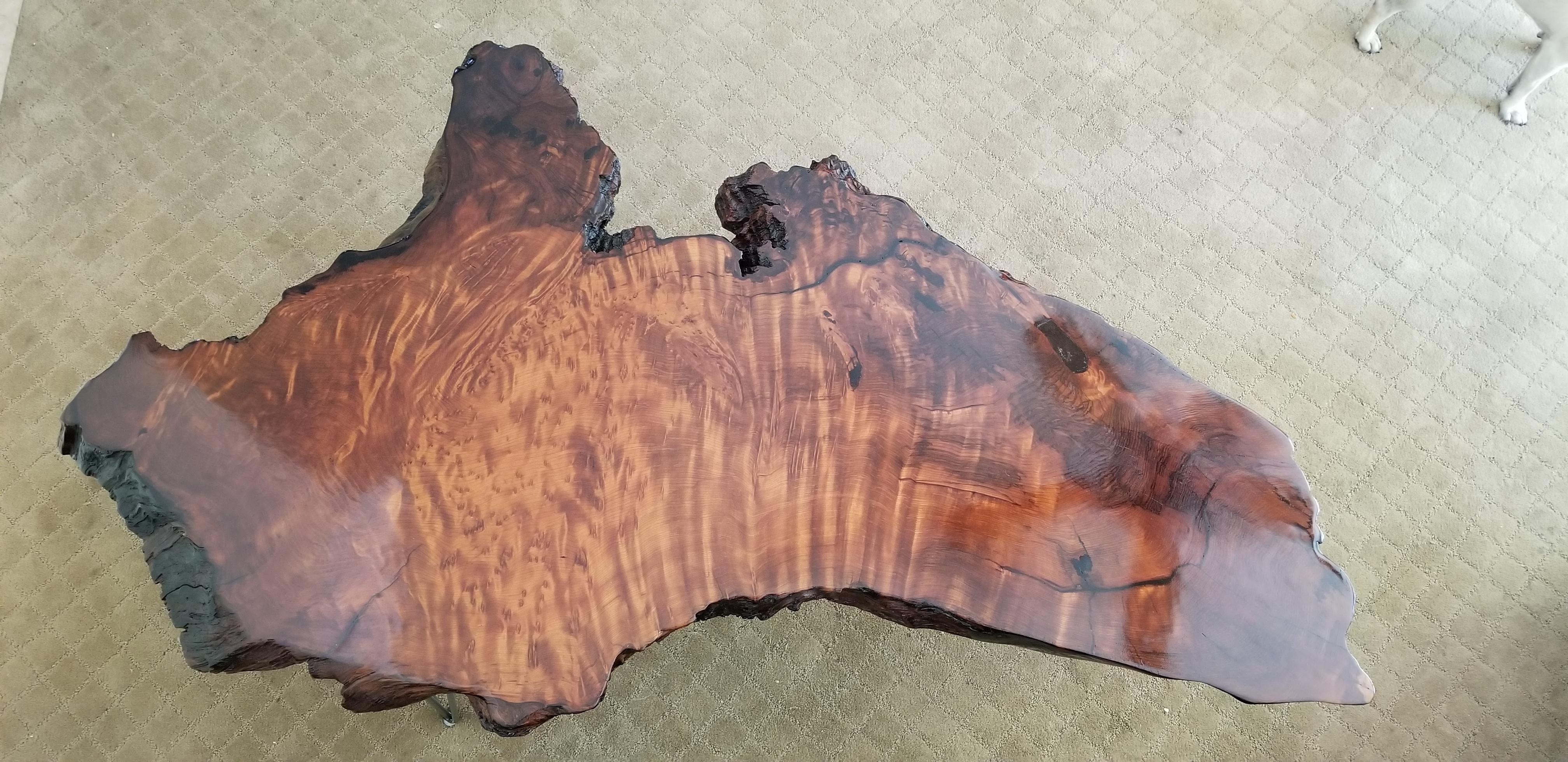 How much should I sell this 61"x35"x2.5" Redwood Burl Table with