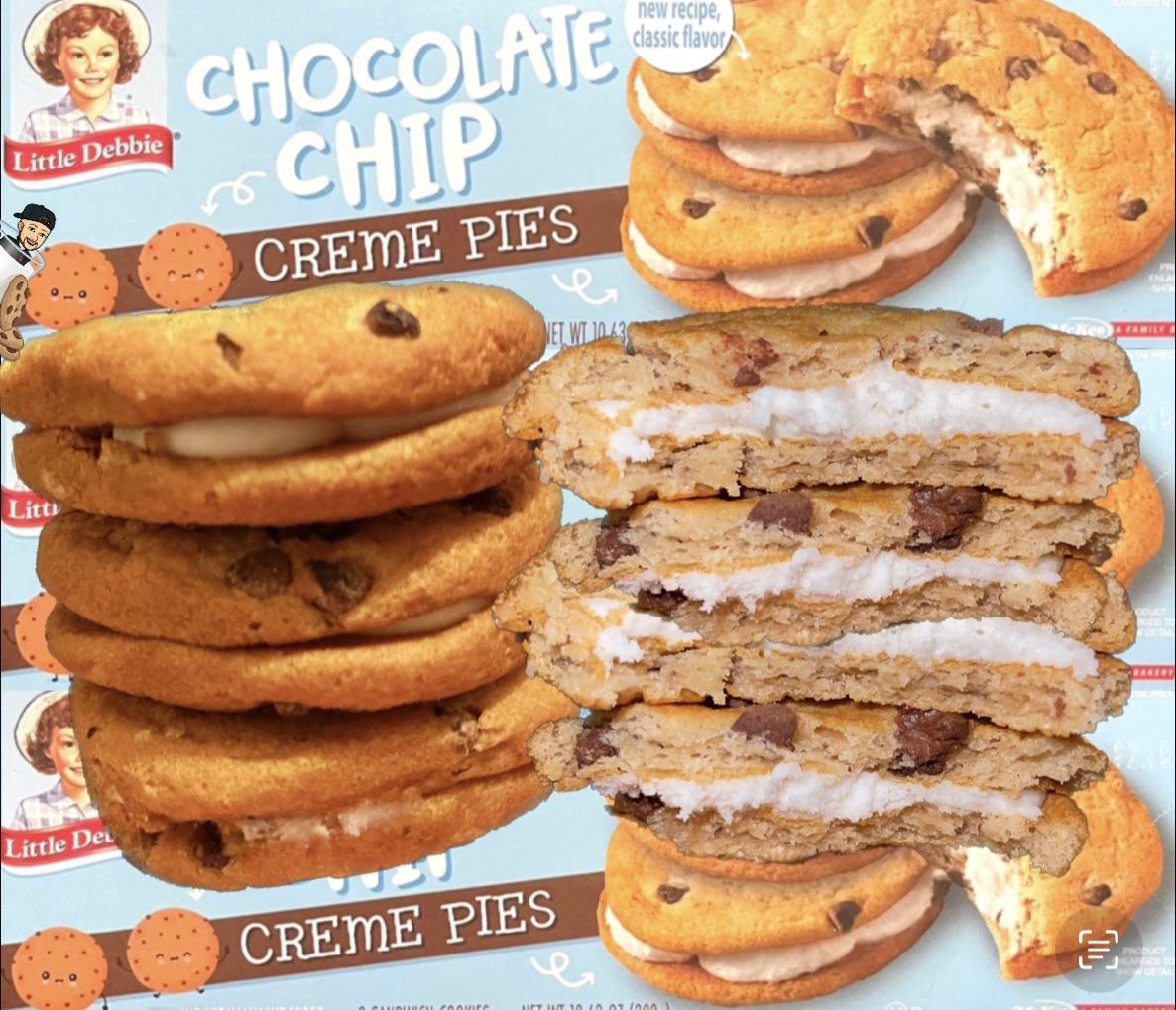 Little Debbie Chocolate Chip Creme Pies have a new recipe. I think they