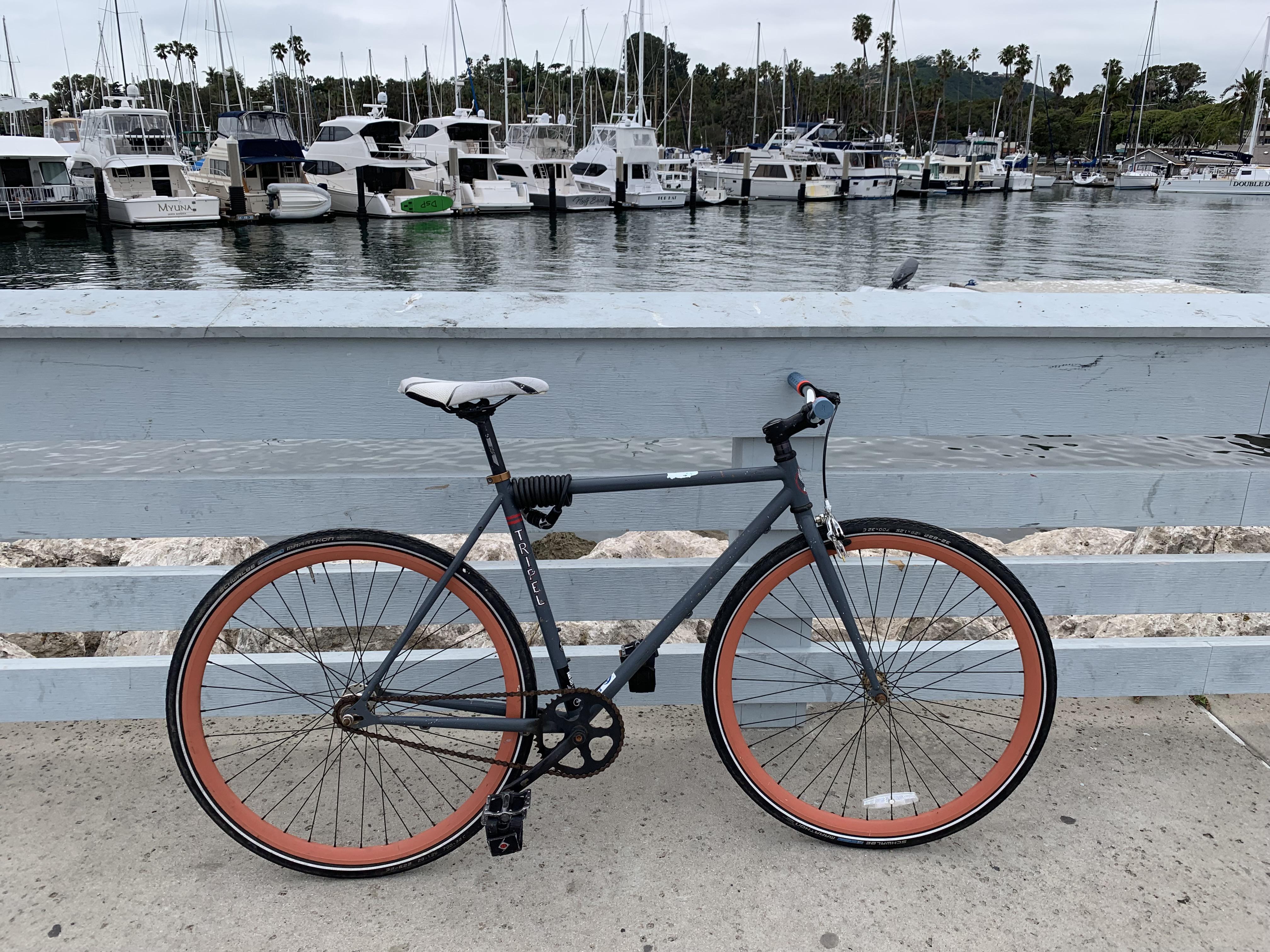 Moved to California, put a front brake on my Frankenstein fixie because