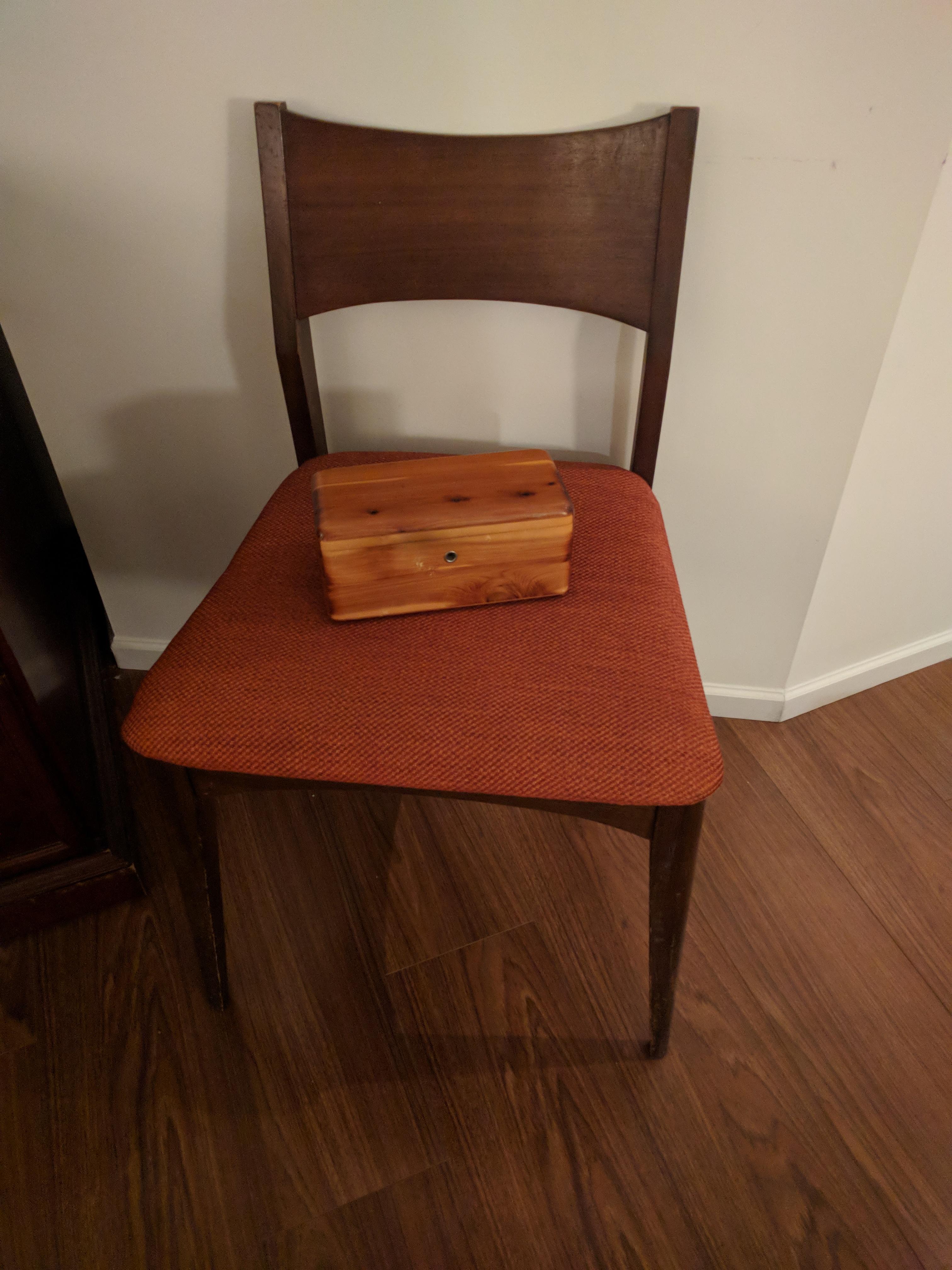 Chair and Lane Cedar Chest both made in Hanover Ontario r/Mid_Century