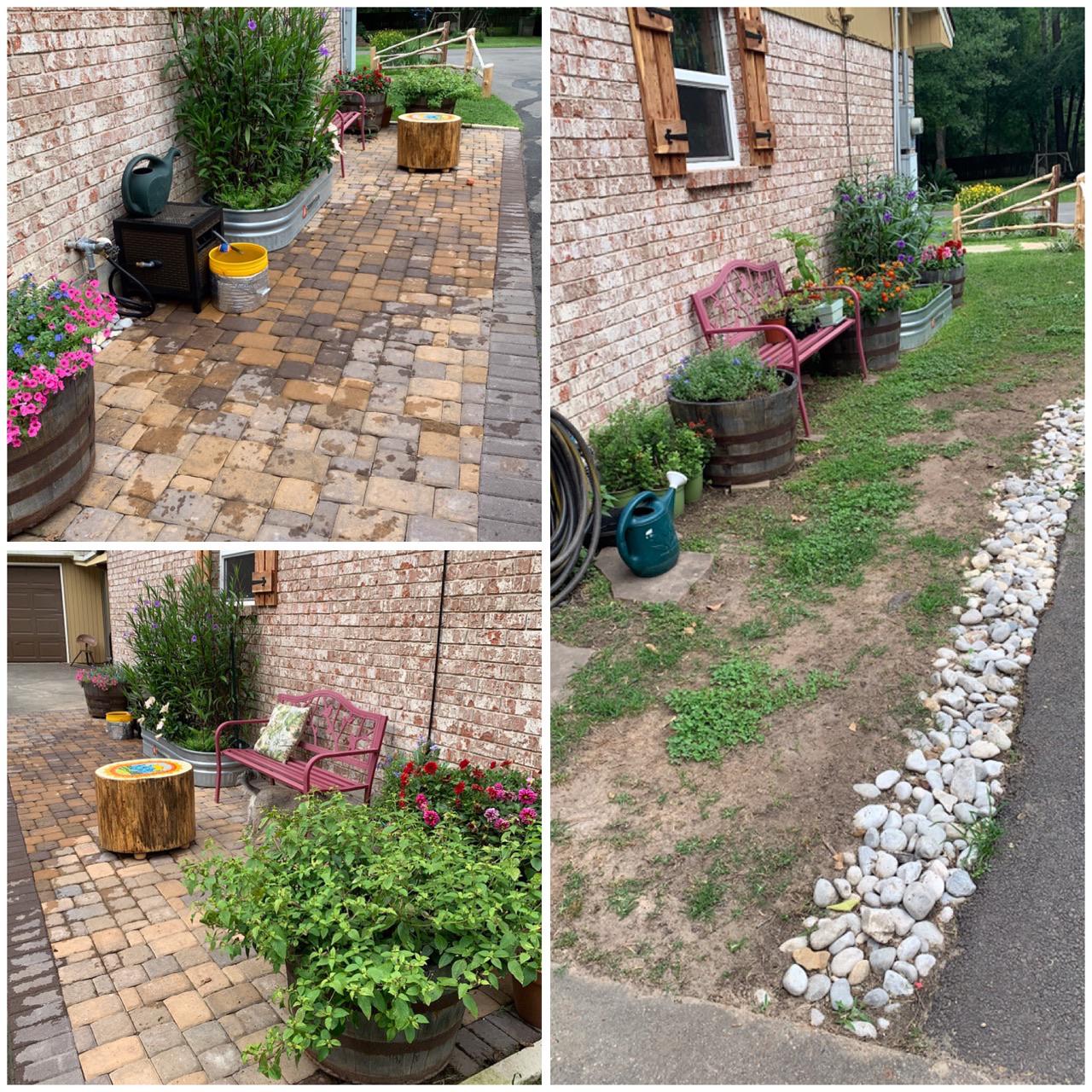 Finally a solution to a muddy poor draining mess of a side yard